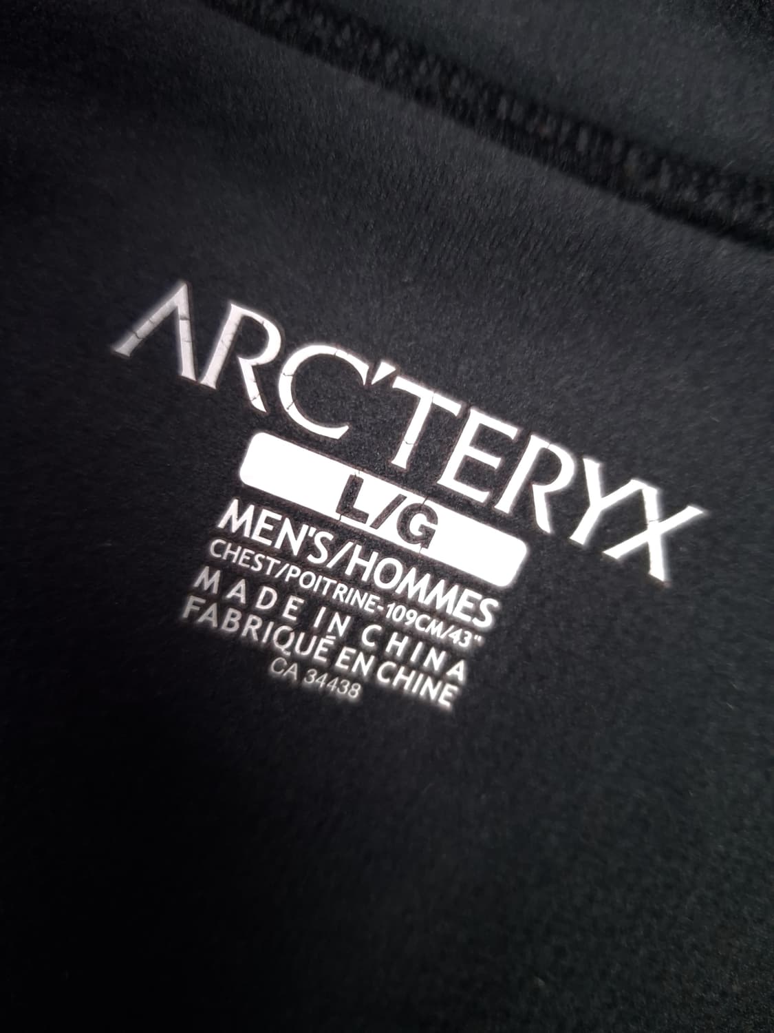 오리지날 아크테릭스 블랙 코버트 하프 집업 플리스 자켓 상품이미지3