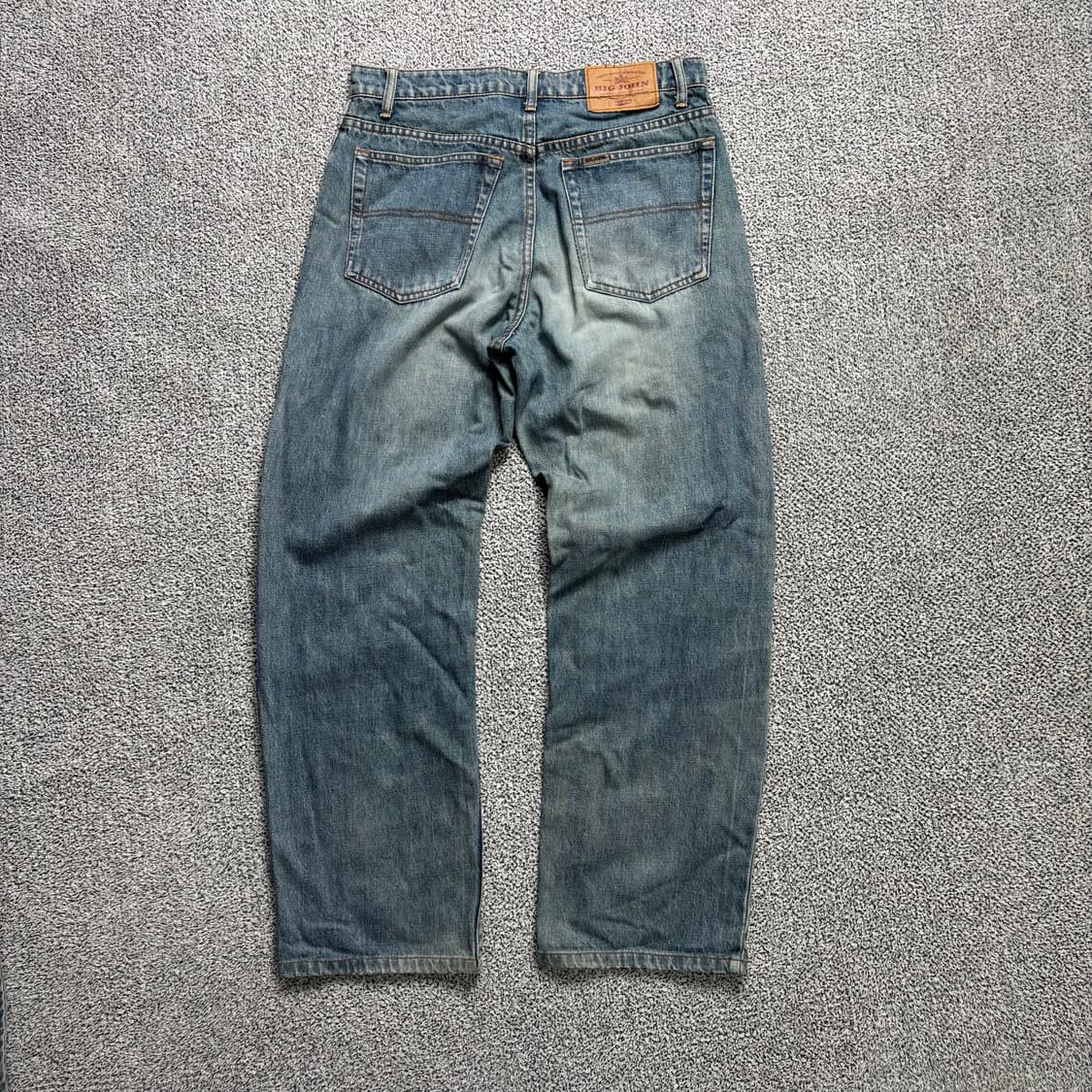 빅존 재팬 스트레이트 핏 워싱 데님 팬츠 상품이미지2