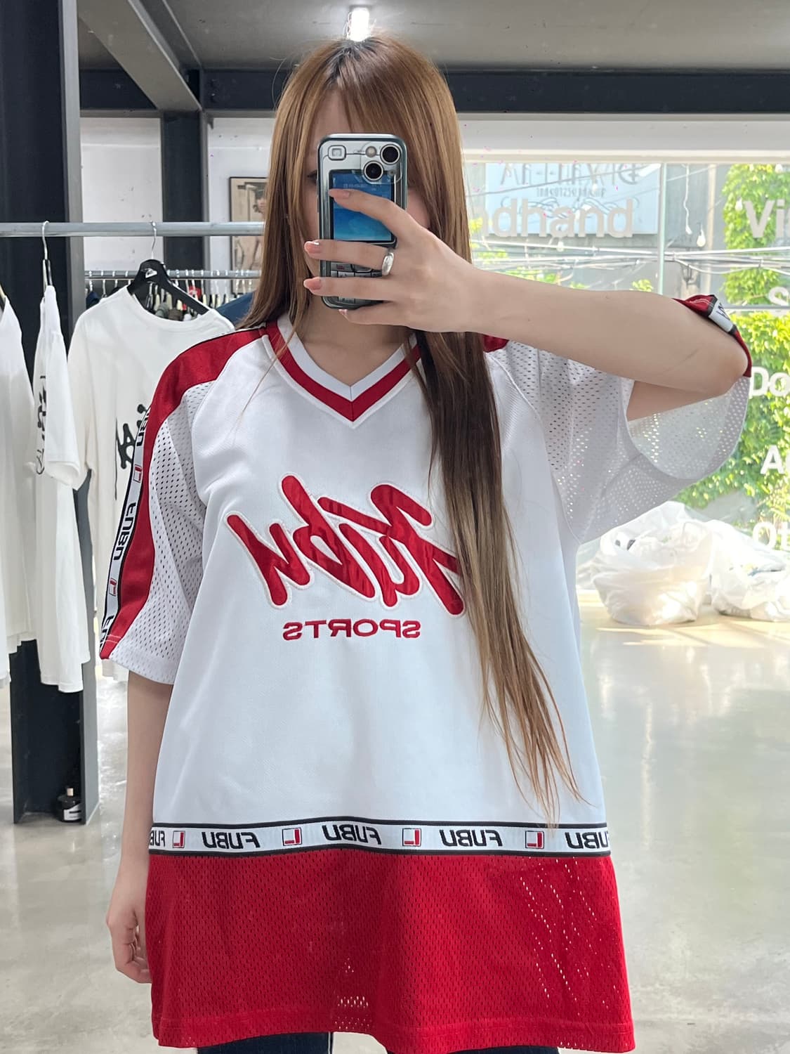 FUBU 90s 올드스쿨 빅로고 져지 상품이미지4