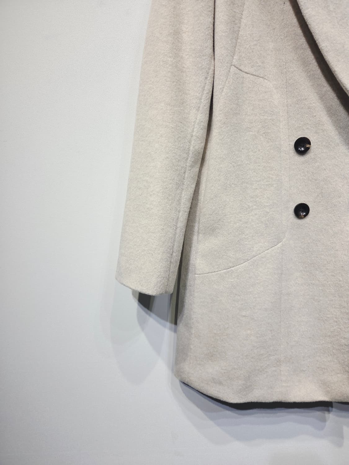 SYSTEM 시스템 울 앙고라 캐시미어 혼방 더블 코트 상품이미지4