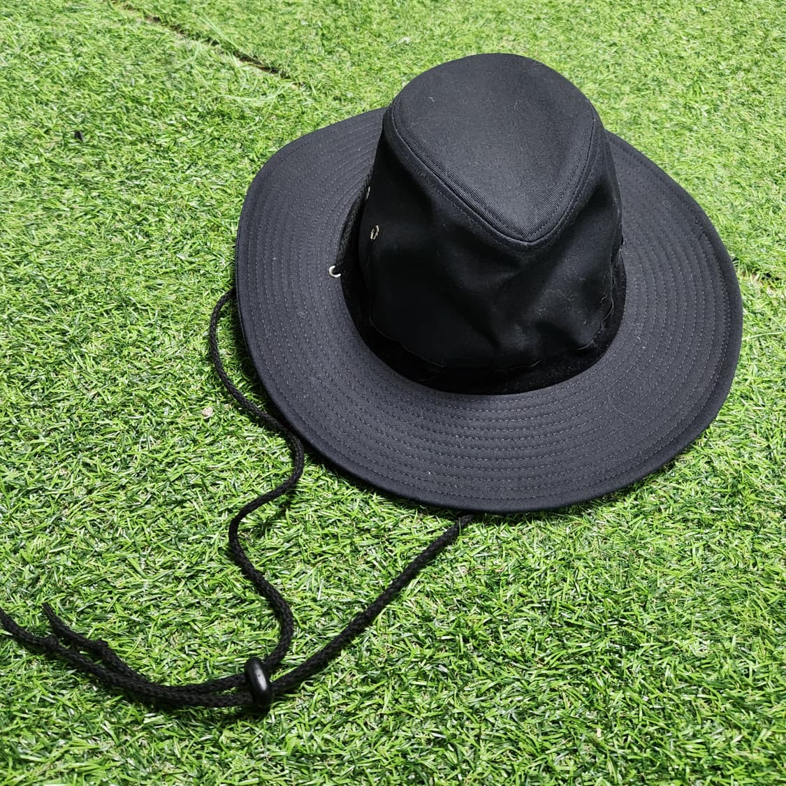 고프코어 블랙 사파리햇 🖤 스트랩 포인트 유니섹스 상품이미지6