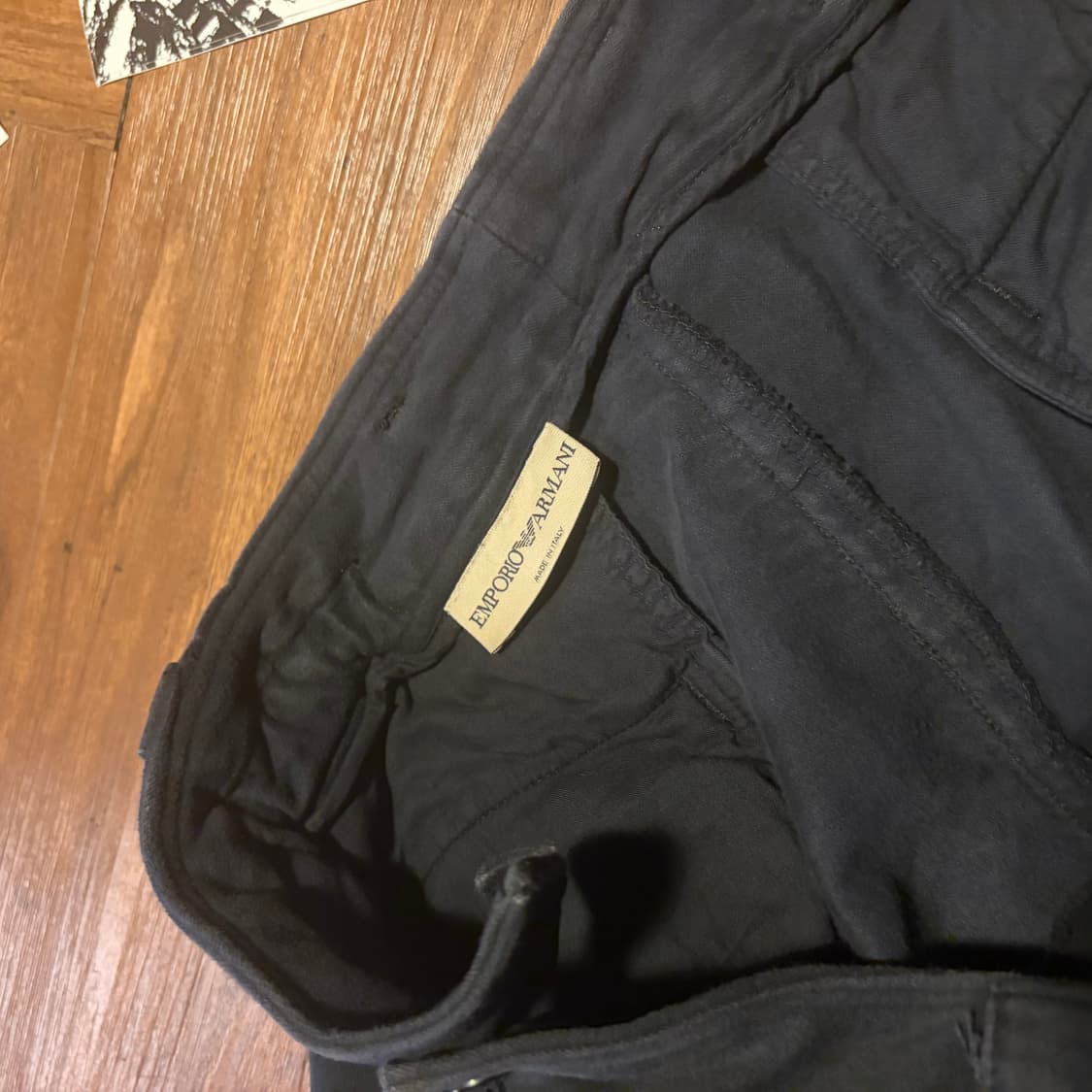 Armani straight heavy cotton wide pants 상품이미지6