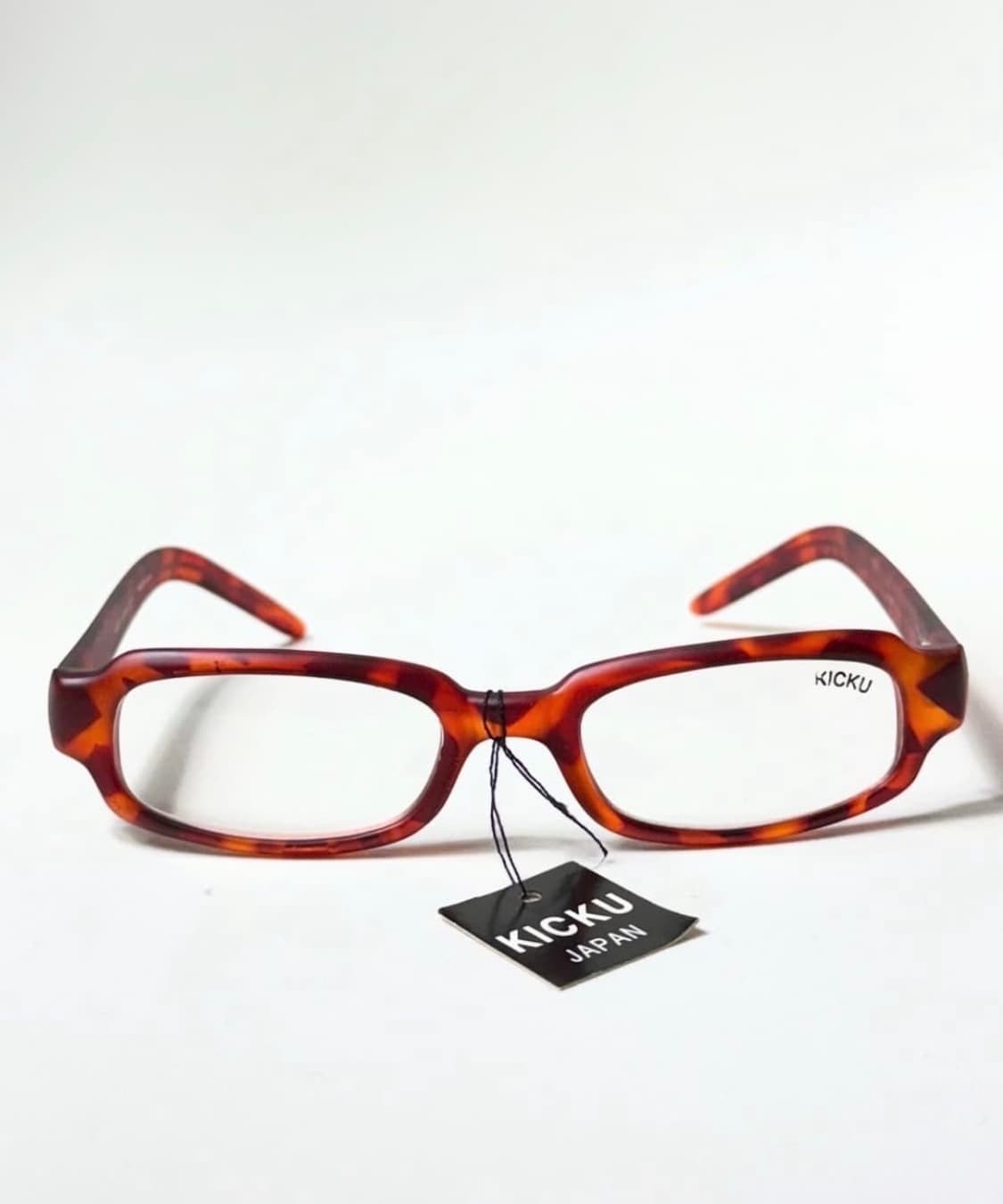 9Os KICKU JAPAN 맷 레오파드 볼드 뿔테 빈티지 안경 상품이미지2