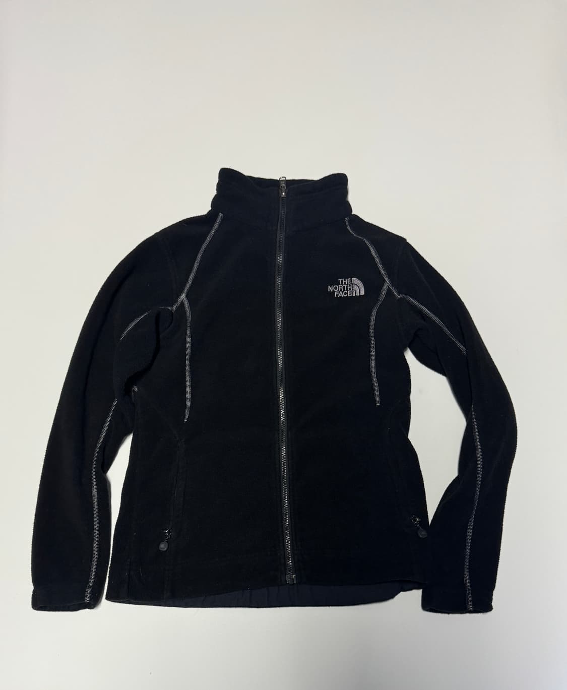여성 노스페이스 플리스 집업 자켓 S 블랙 상품이미지1