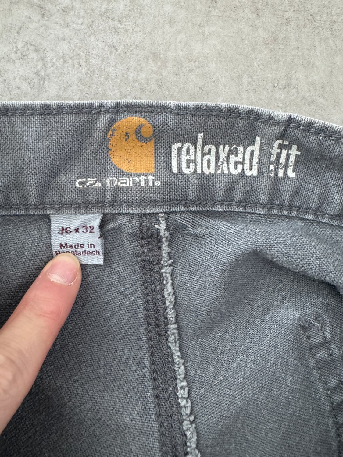 칼하트 릴렉스드 핏 워크 팬츠 (그라벨색상(Gravel)) 상품이미지4