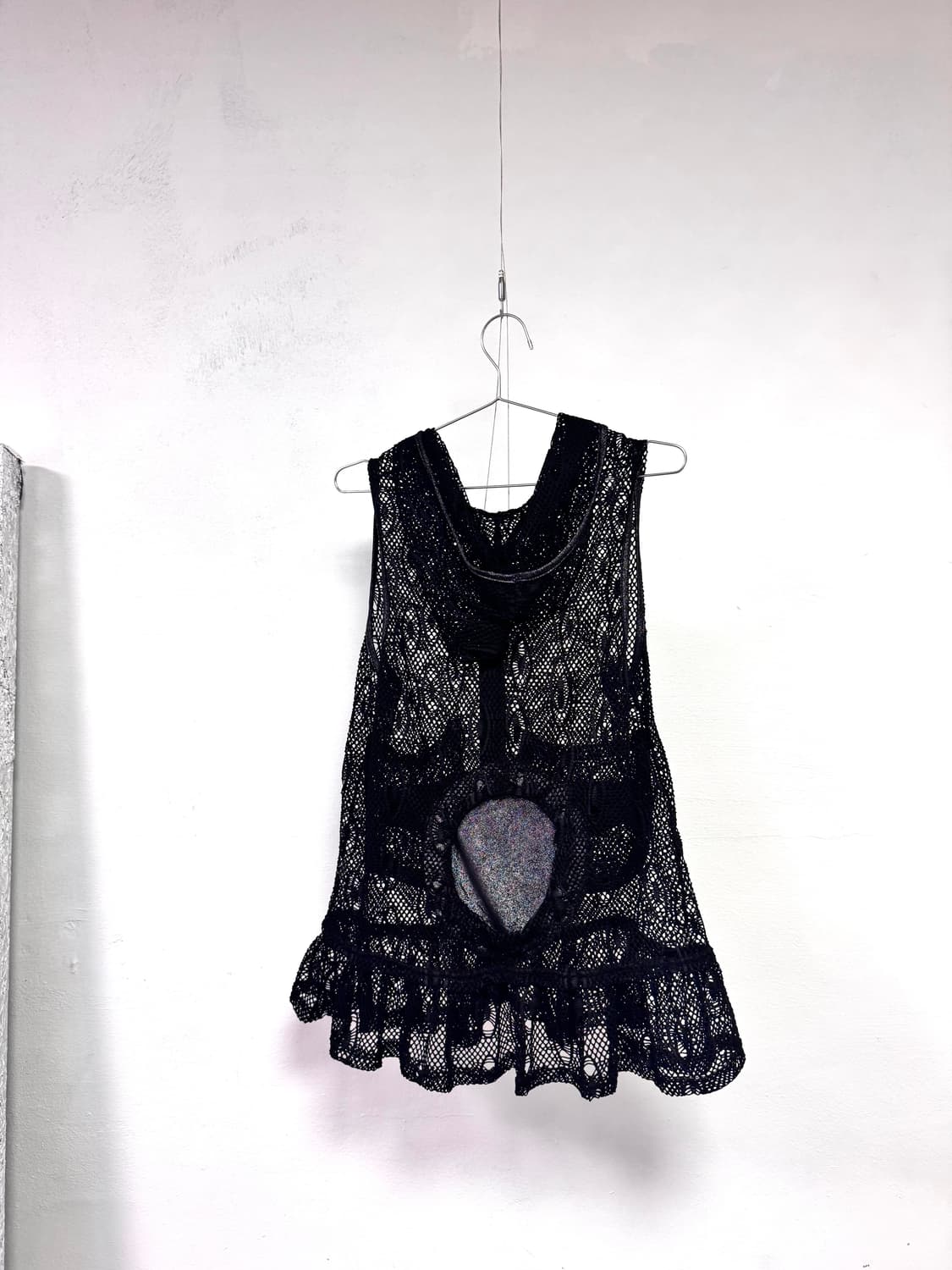 japanese vintage mesh net hooded zip-up 상품이미지2