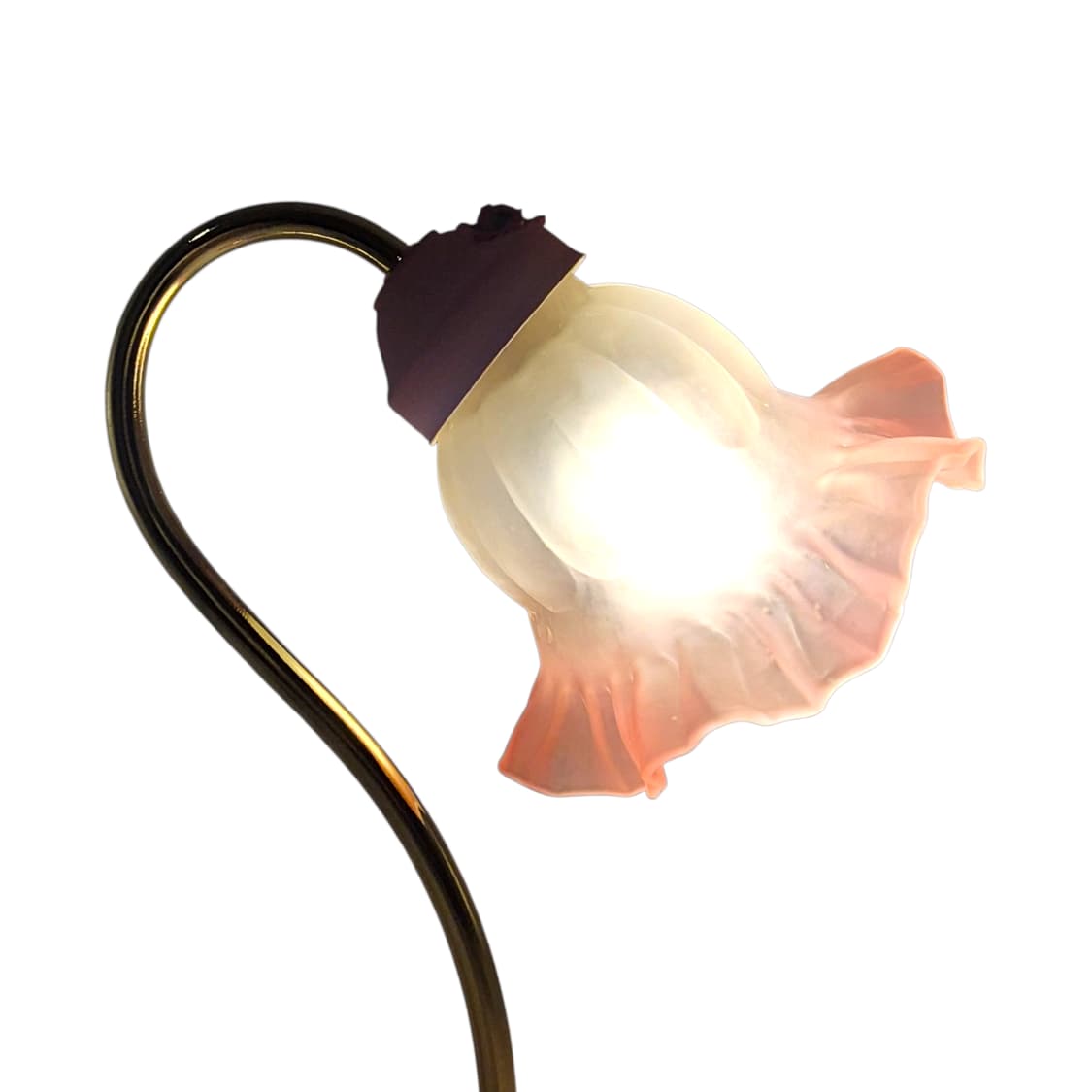 90s 키시마 꽃포지 불투명 프릴 테이블 램프 상품이미지2