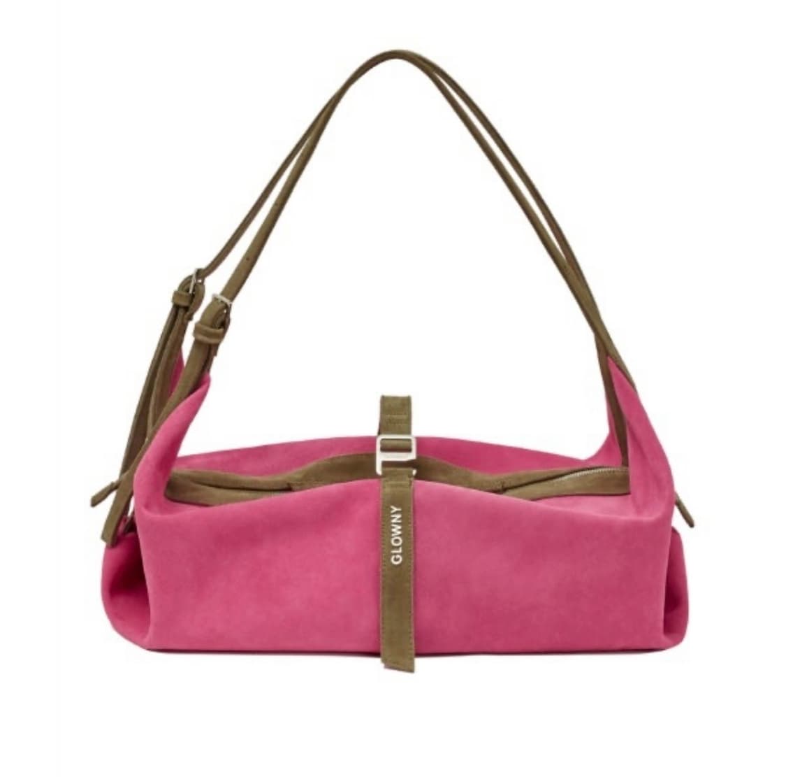 글로니 스웨이드 호보백 마젠타 상품이미지1