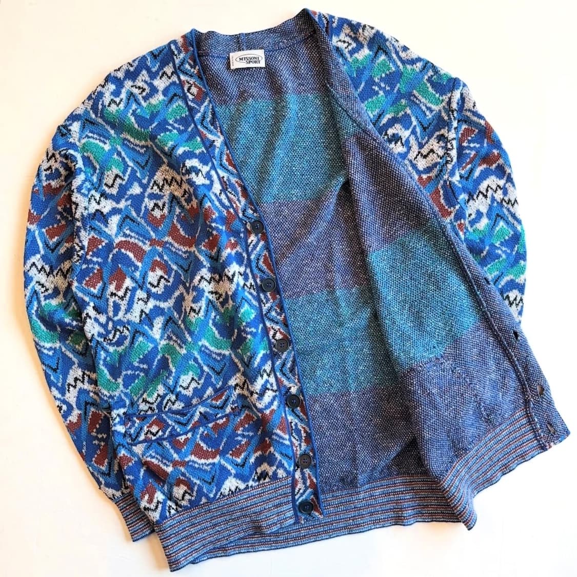 미쏘니 아트 컬러 가디건 상품이미지4