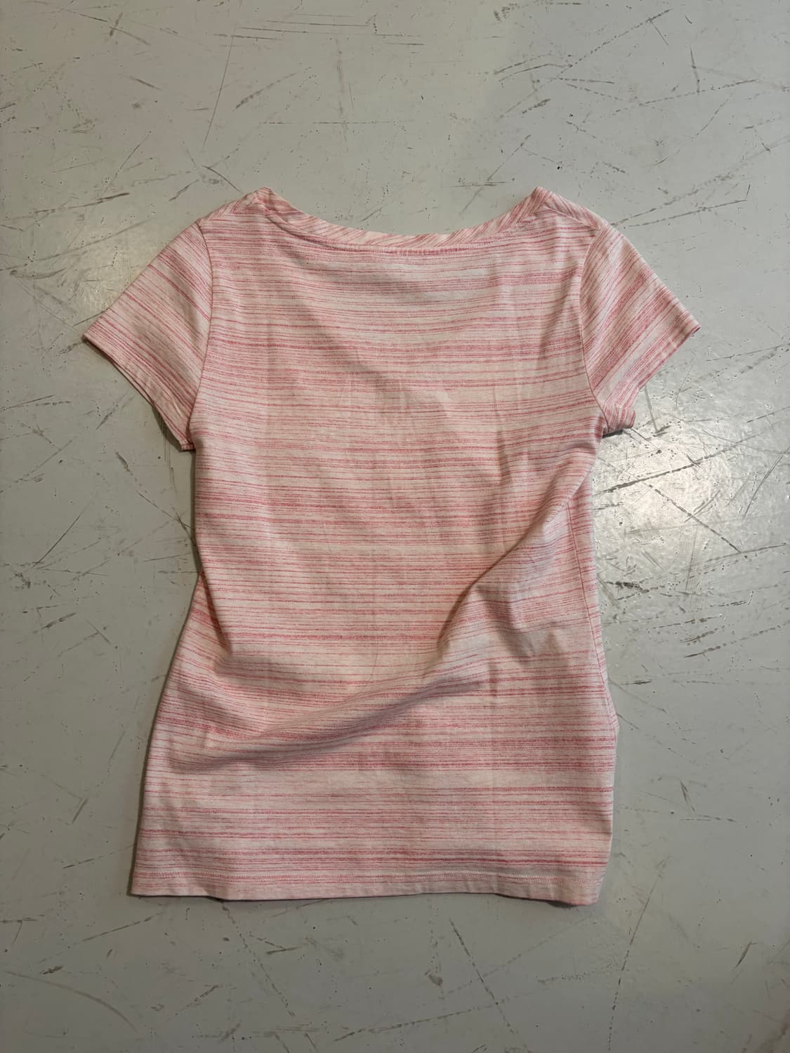 Tommy Hilfiger 핑크 슬럽 브이넥 반팔티 상품이미지5