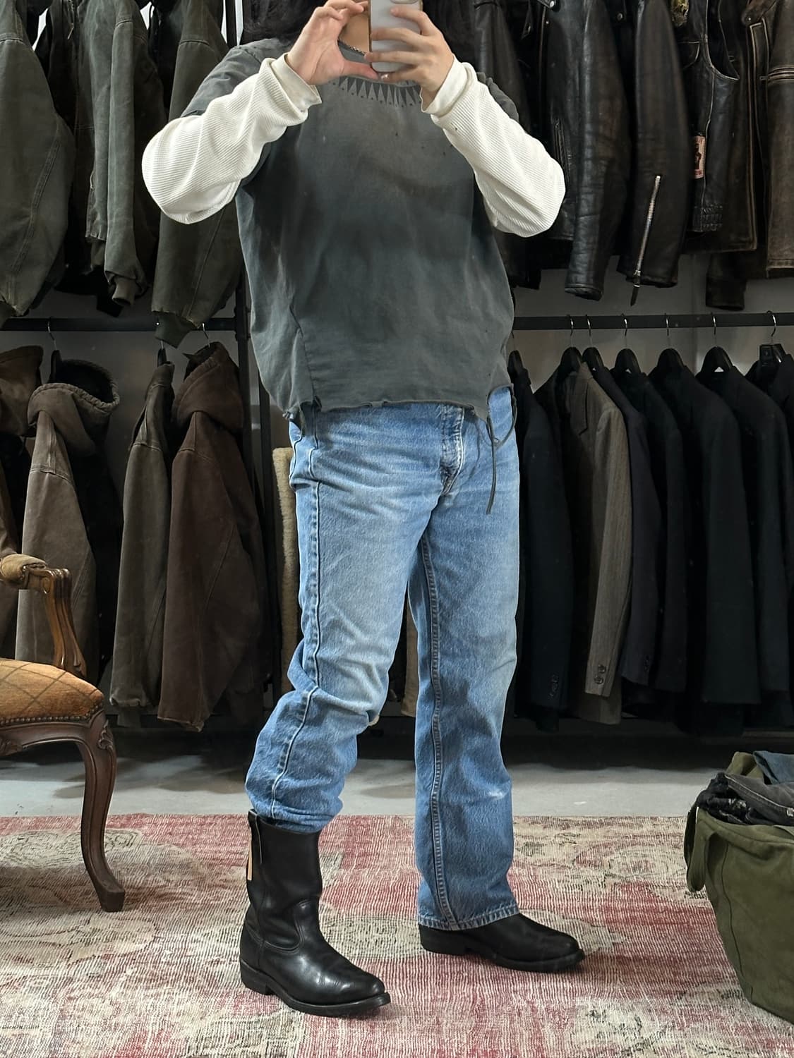 90's OG USA Made 레드윙 1116 페코스 레드윙 웨스턴 부츠 상품이미지2