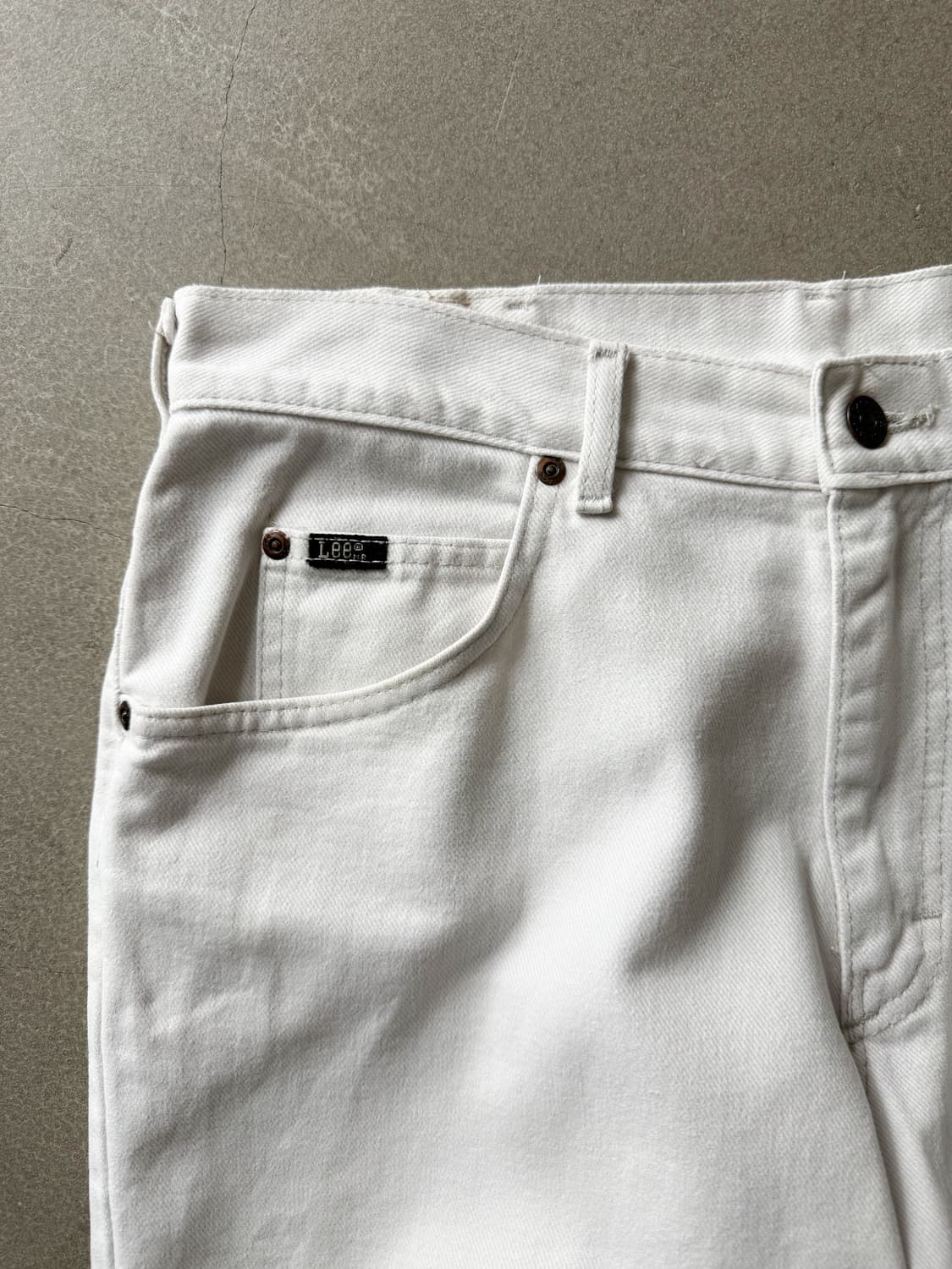 90s Vintage Lee White Denim Pants 상품이미지4