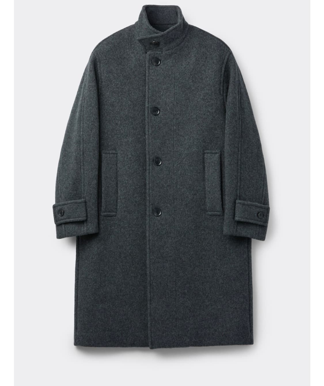 커스텀멜로우 Grey WoolHighneck Coat코트 상품이미지1