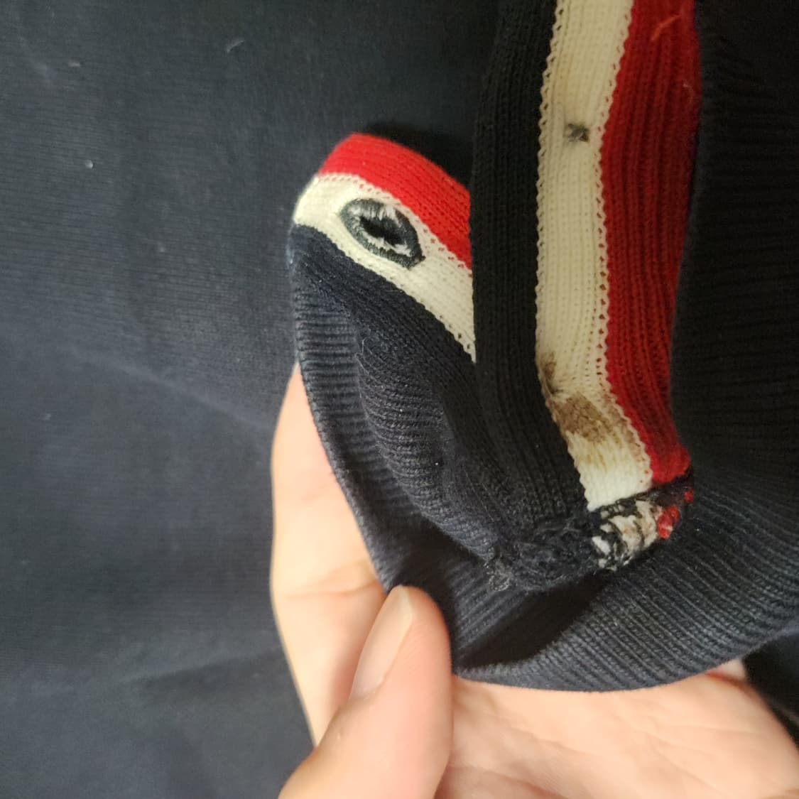 [3/정품] 톰브라운 백삼선 맨투맨 네이비 상품이미지7