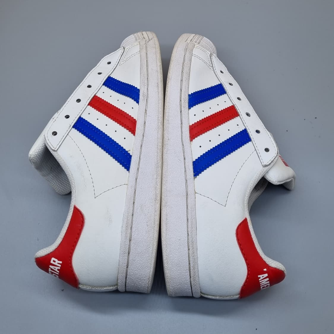 아디다스 슈퍼스타 흰/파/빨 여성운동화230  상품이미지5