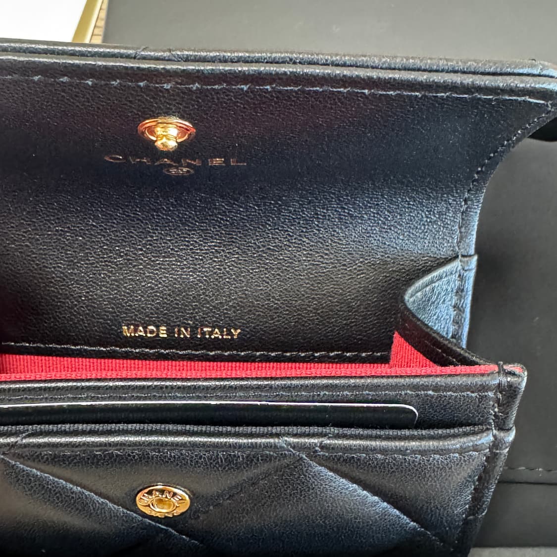 샤넬19 똑딱이 카드지갑 블랙 새제품 AP1790 상품이미지5