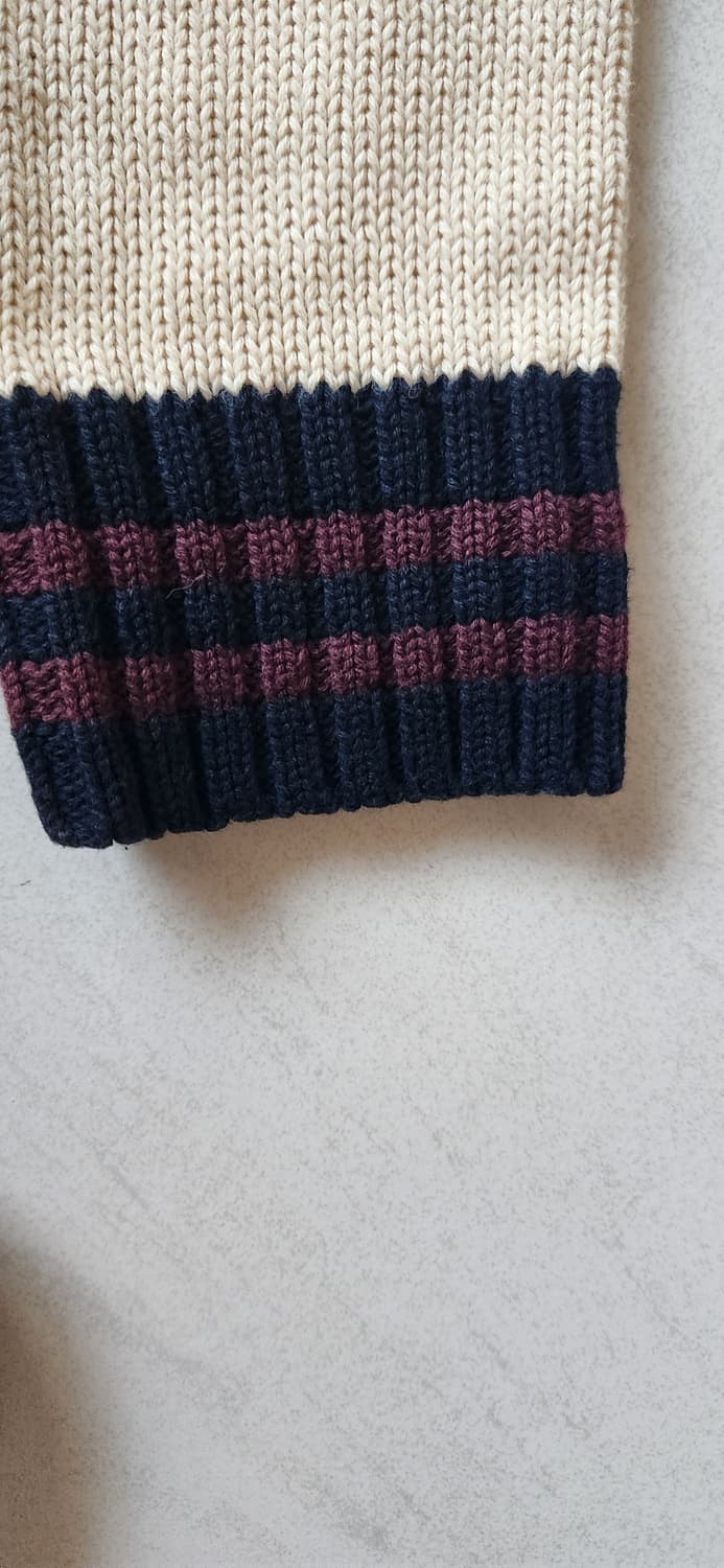 폴로 빅포니 아이보리 니트집업 L 상품이미지5