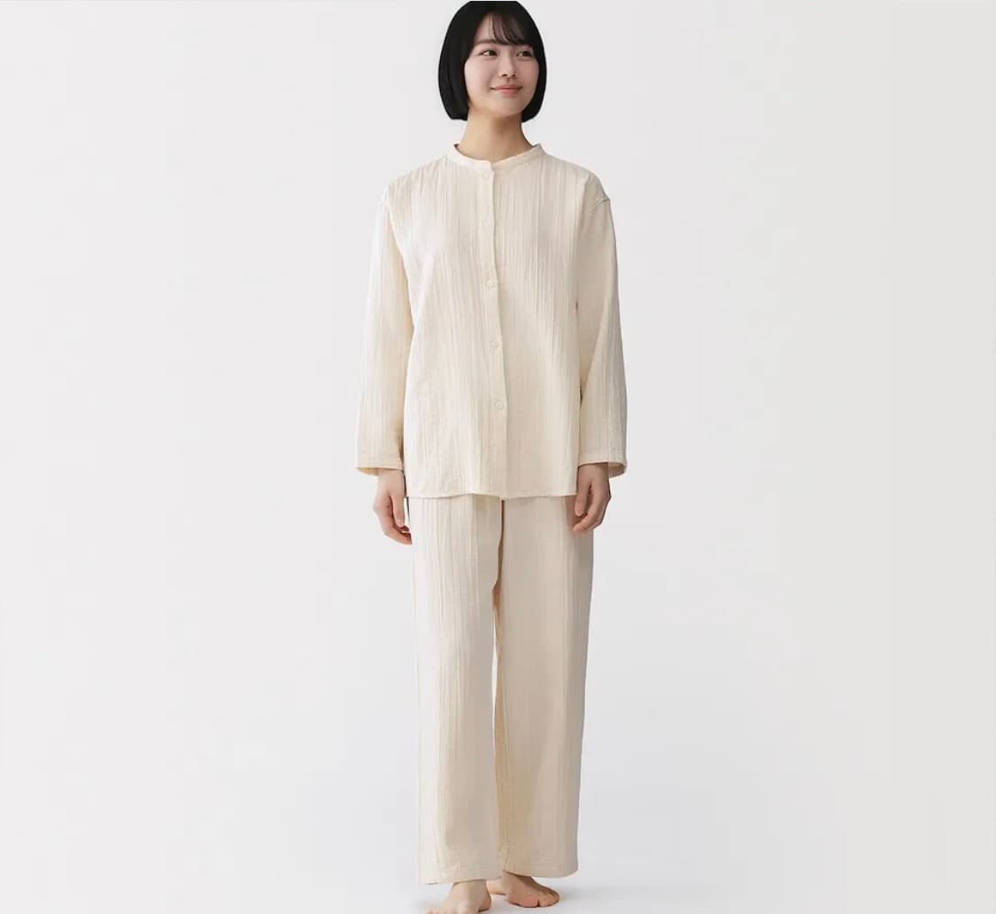 <새상품>무인양품 가제 긴소매 파자마 잠옷 상품이미지2