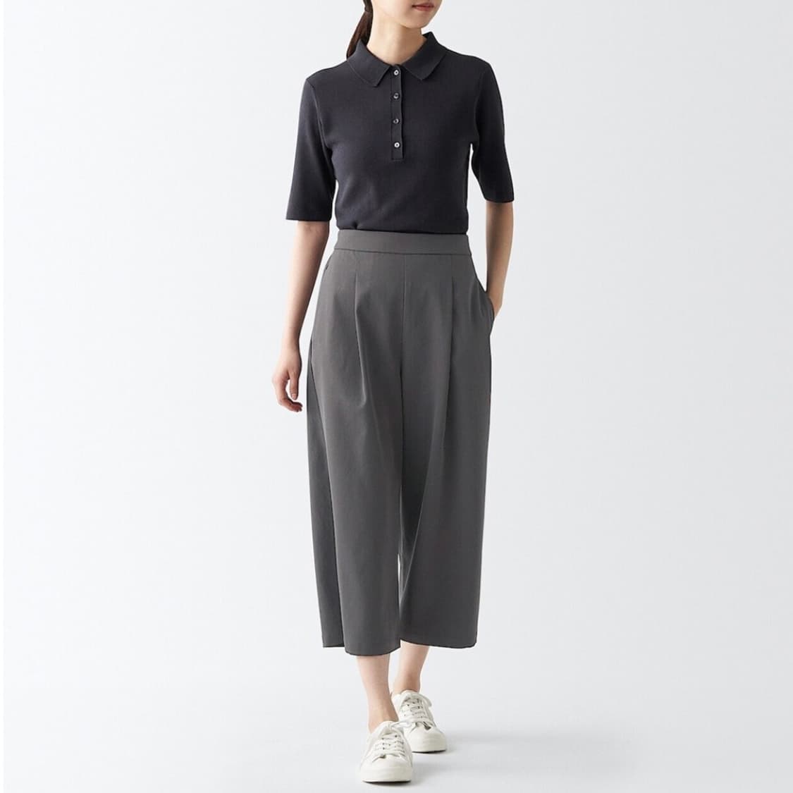 무인양품 폴리에스터 크롭팬츠 (새상품) 상품이미지6