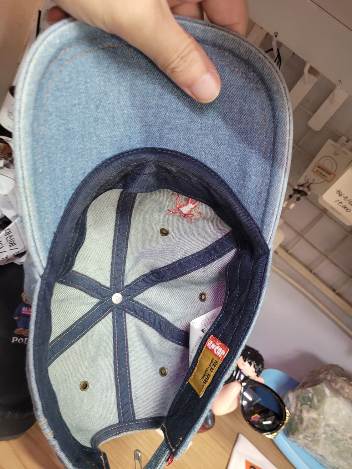 Levis Red Tab 리바이스 레드탭 데님 볼캡 모자 상품이미지5