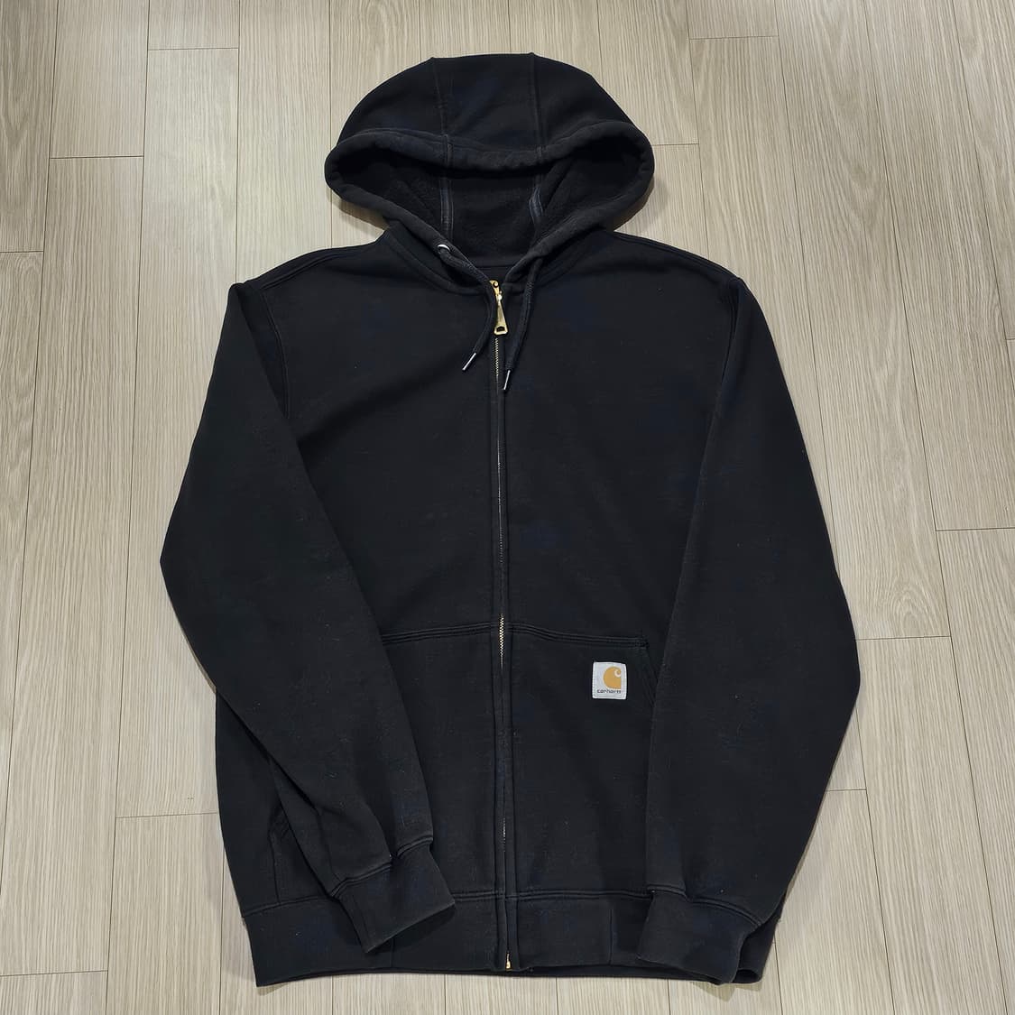 칼하트 블랙 후드집업 상품이미지1