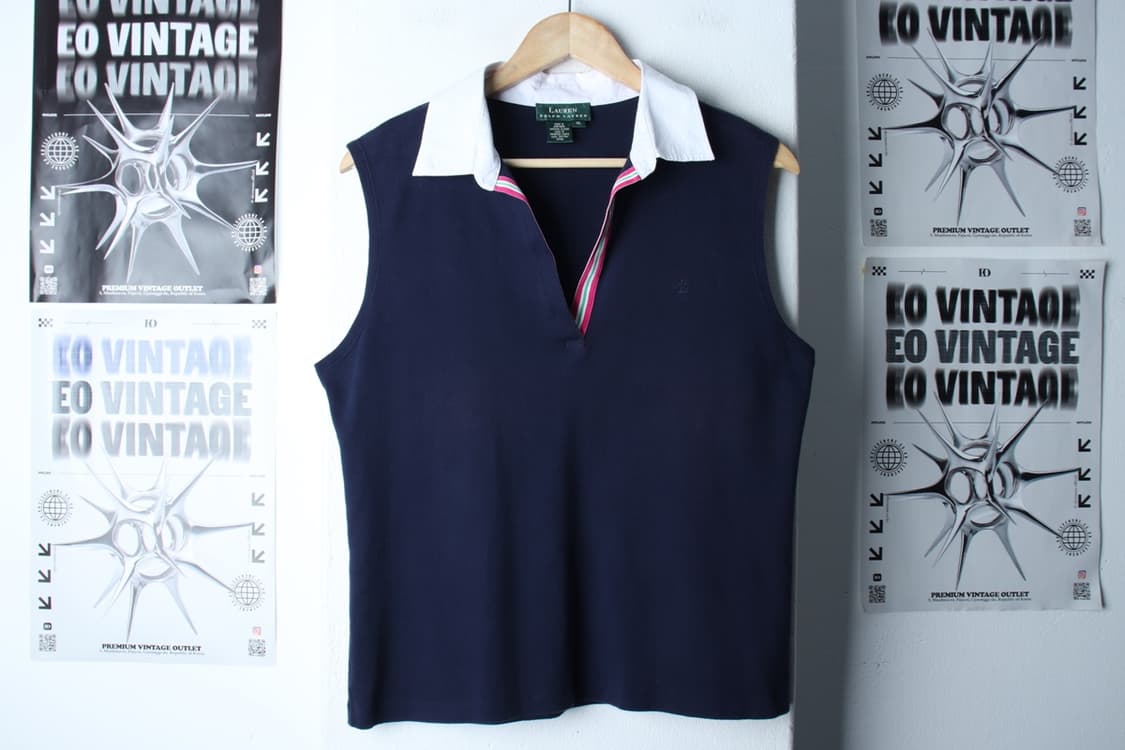 W(XL-2XL) 폴로 랄프로렌 반팔 카라 티셔츠 민소매-H30355 상품이미지2