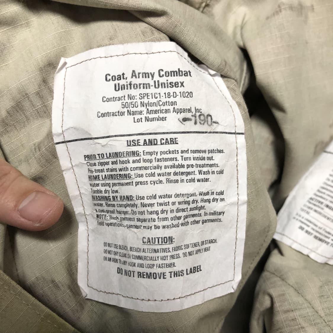 (XL-R) 미군 US ARMY OCP 멀티캠 컴뱃 자켓 상품이미지6