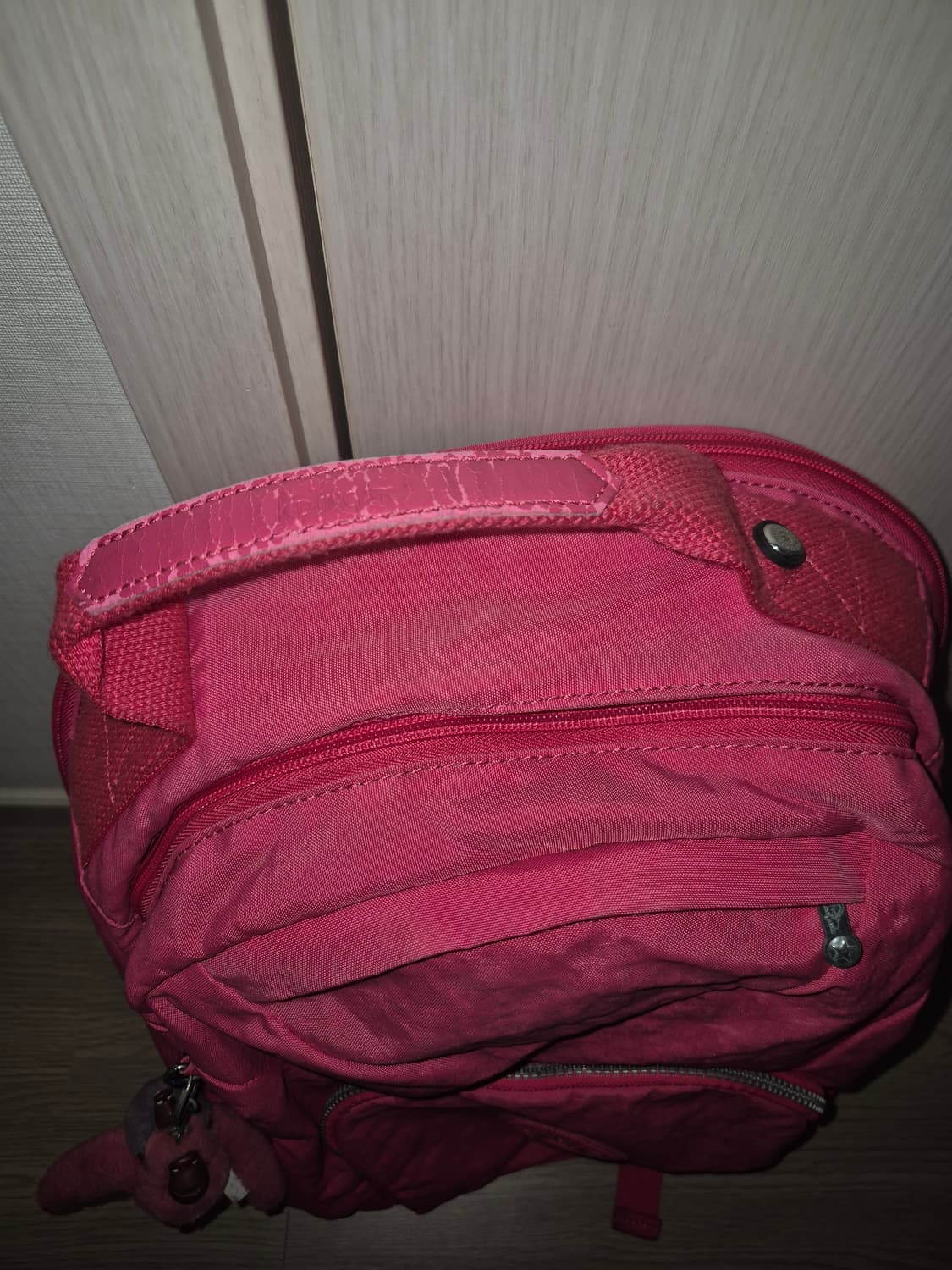 애기고릴라 업은 엄마고릴라 핫핑크 키플링 백팩 상품이미지5