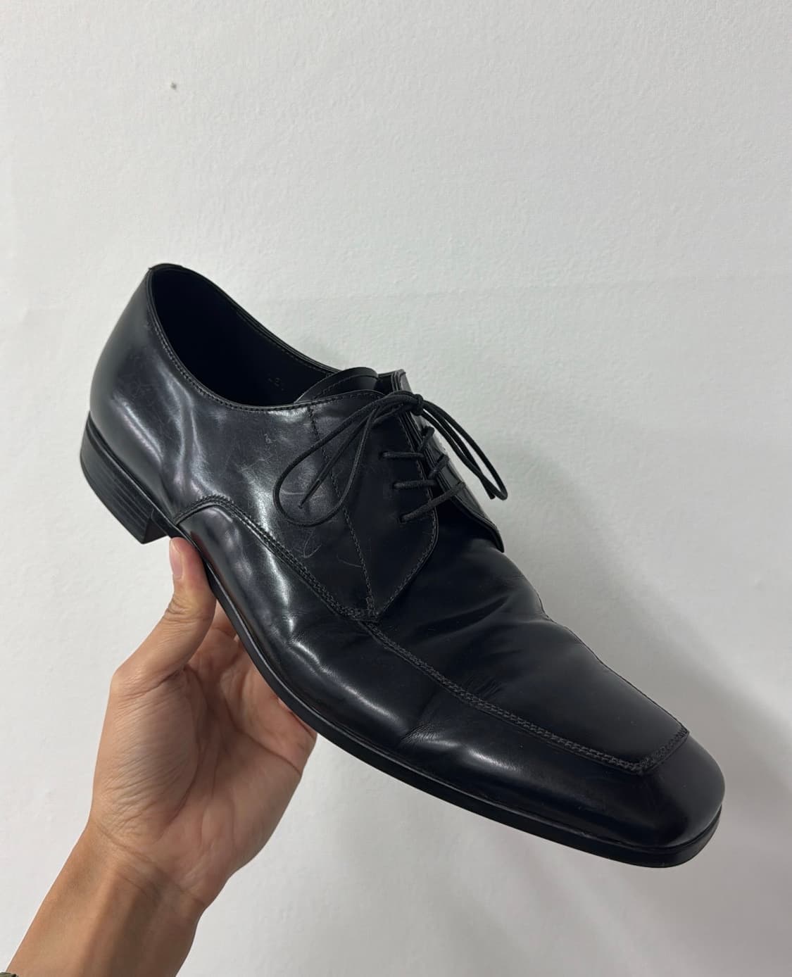 프라다 스퀘어토 더비 슈즈 상품이미지1