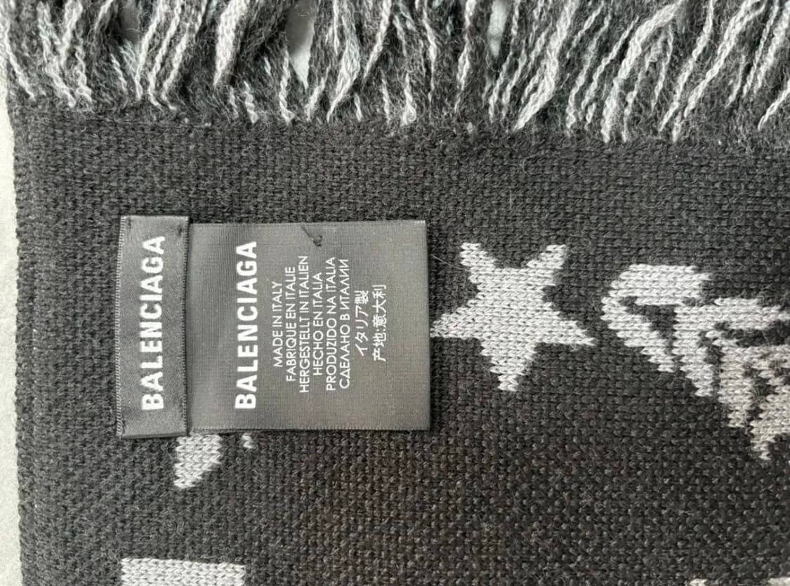 발렌시아가 블랙 머플러 상품이미지2