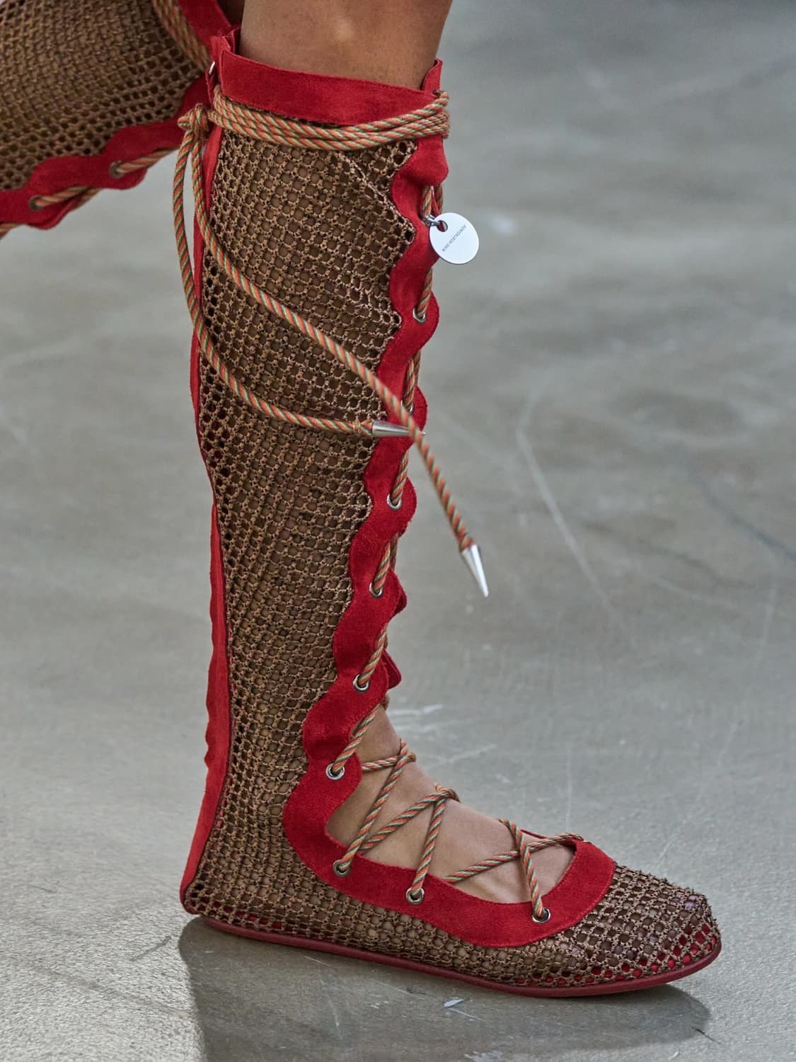 [36,37]키코 코스타디노브 26ss Reticella 부츠/레드 상품이미지2