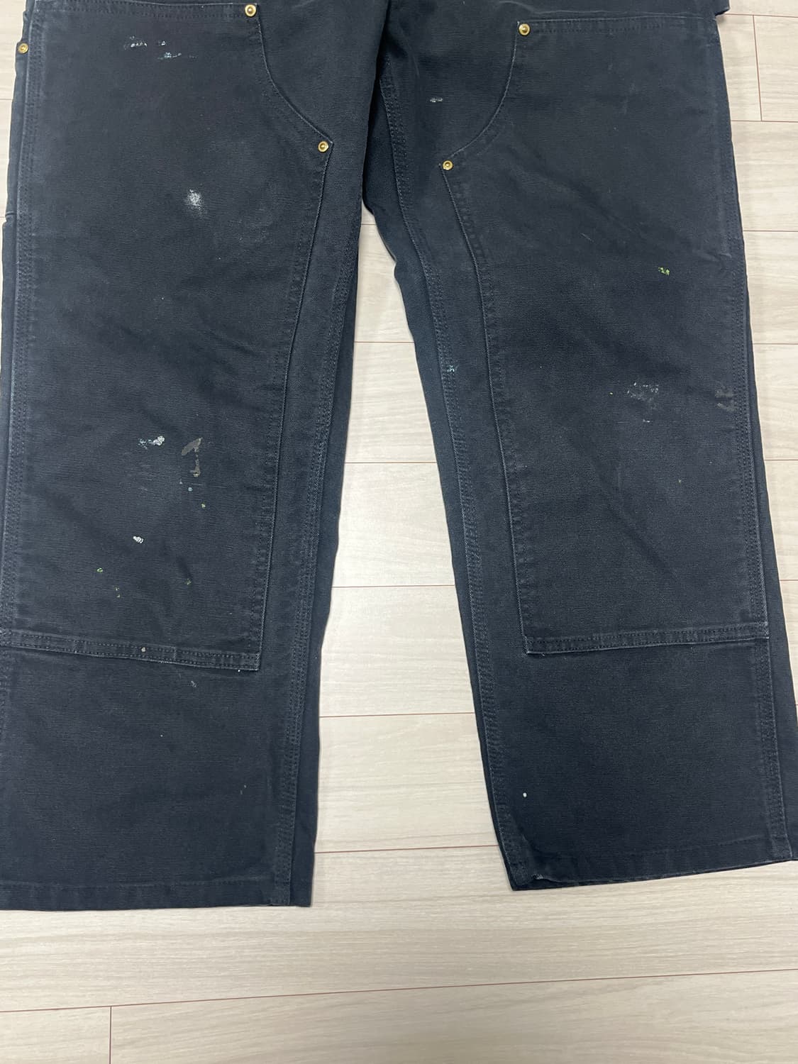 빈티지 칼하트 더블니 블랙 USA 33x30 상품이미지2