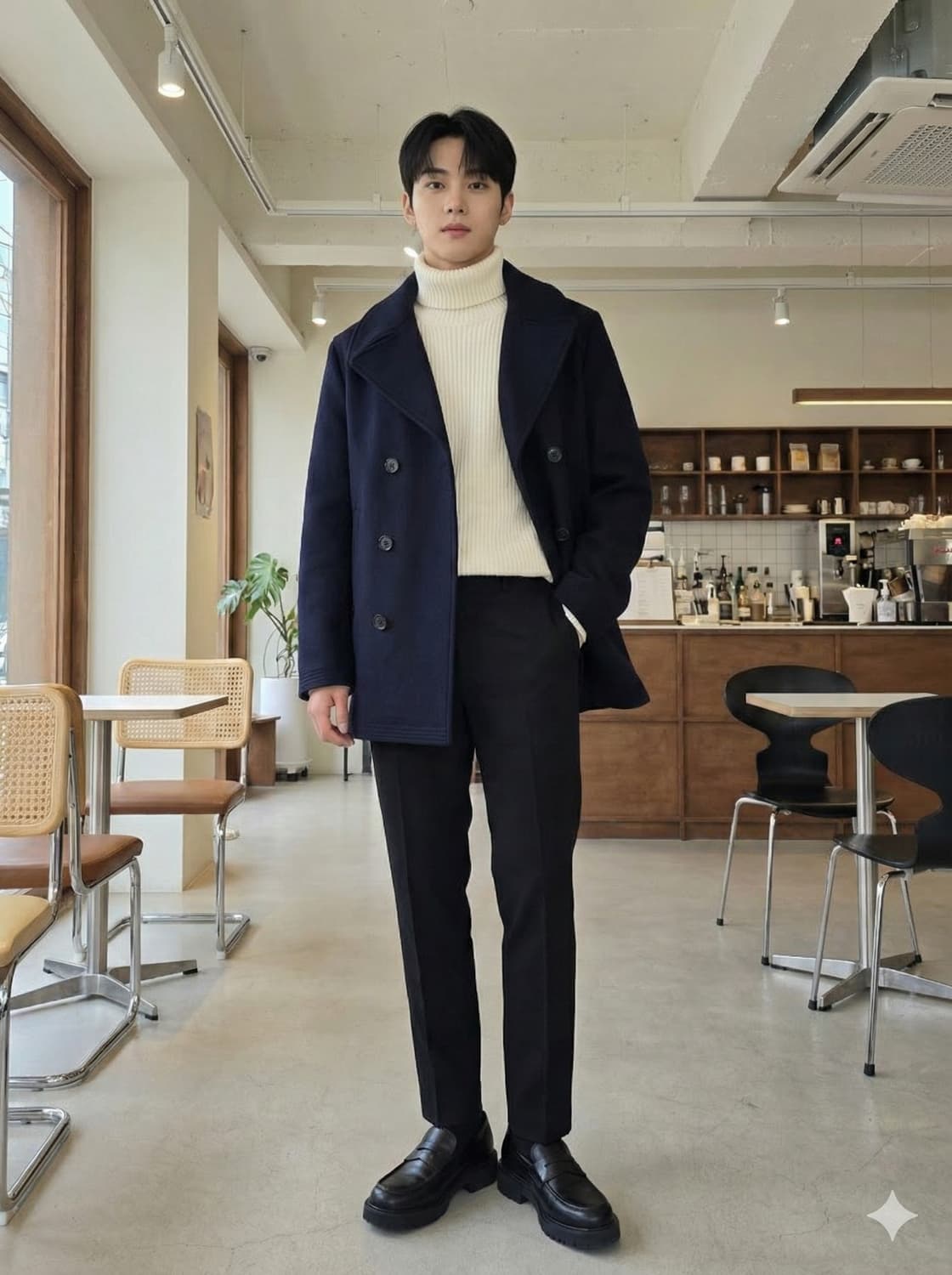 아베크롬비 앤 피치 이탈리안 패브릭 울 피코트 상품이미지1