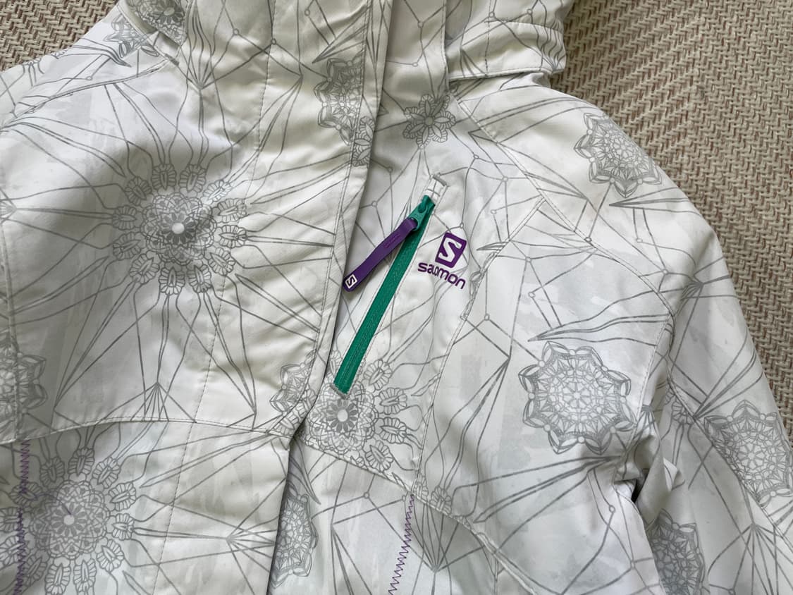 살로몬 기하 패턴 어드밴스드 스킨 드라이 스키 재킷 J04208 상품이미지4