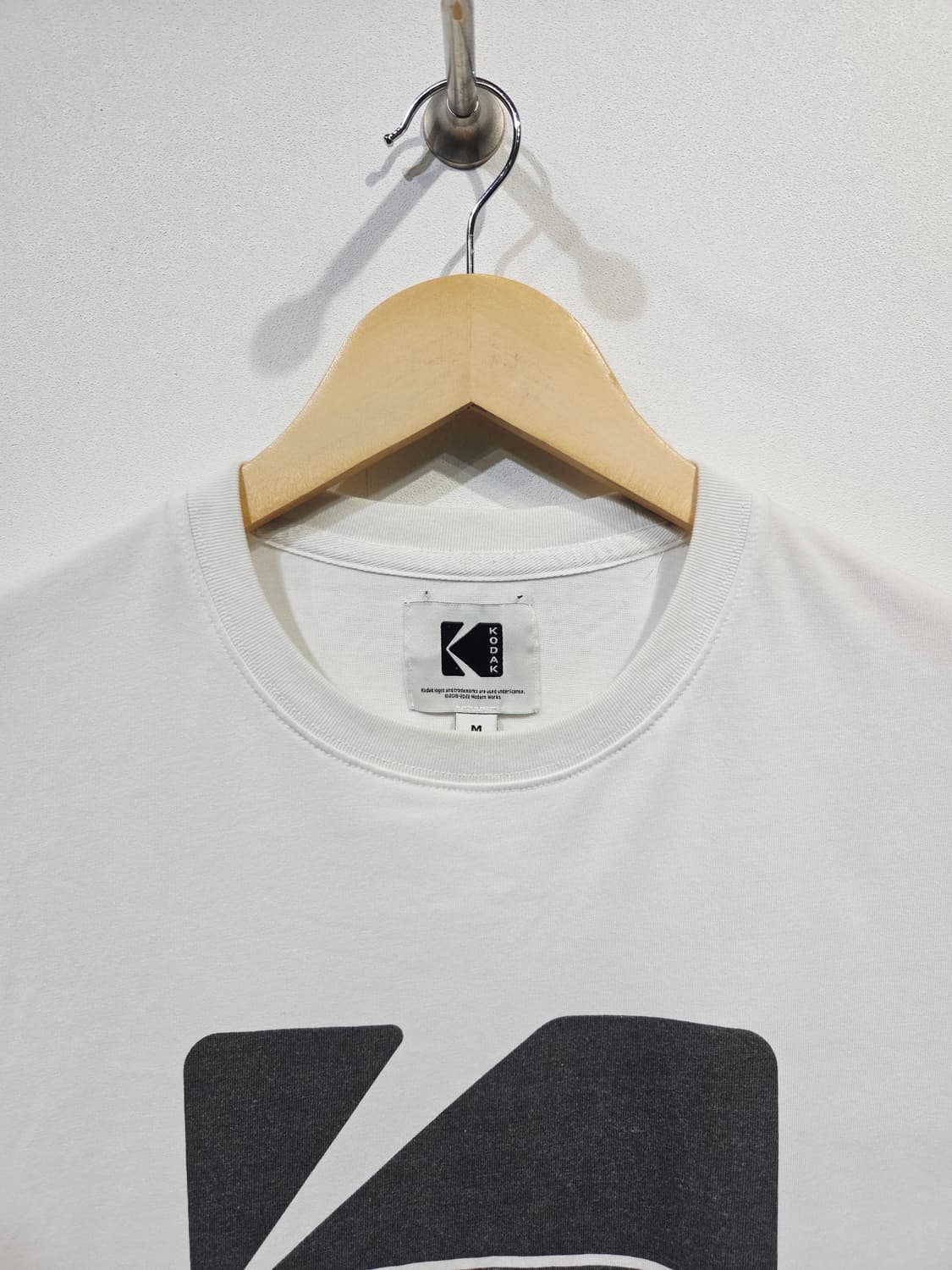 KODAK 코닥 시그니처 로고 반팔 티셔츠 화이트 상품이미지3