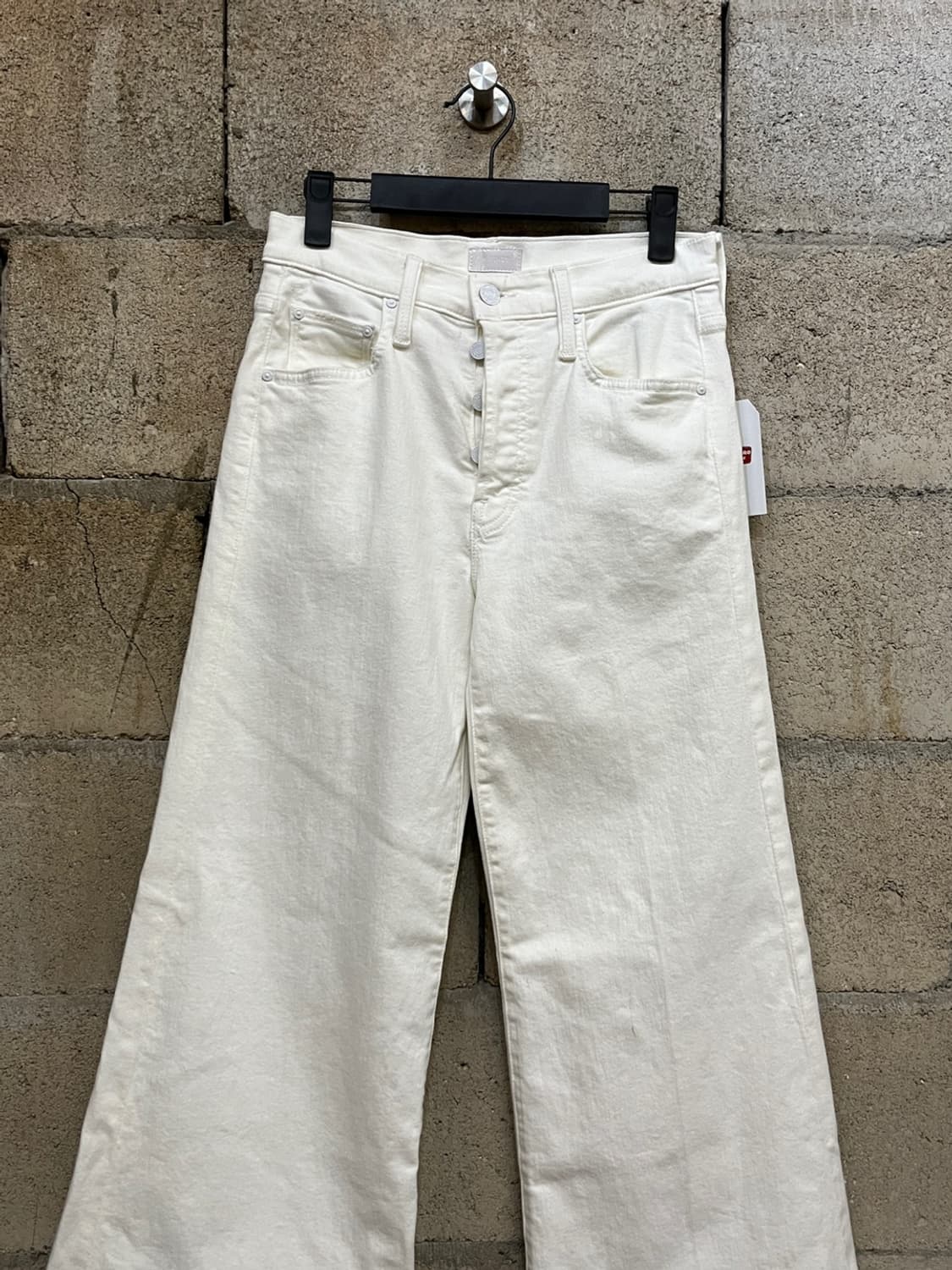마더 화이트 코튼 팬츠 상품이미지2