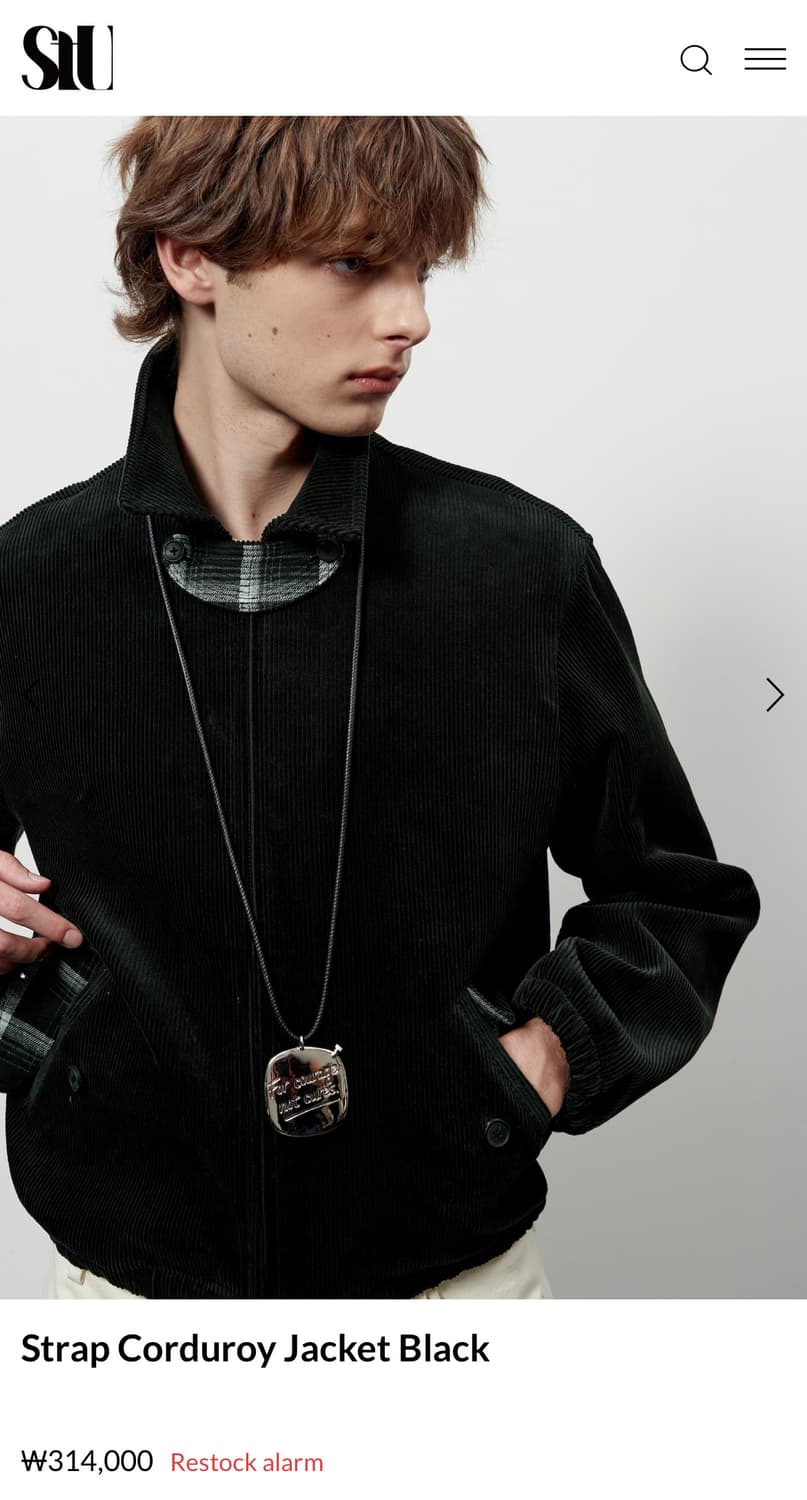 stu 코듀로이 자켓 L 상품이미지5