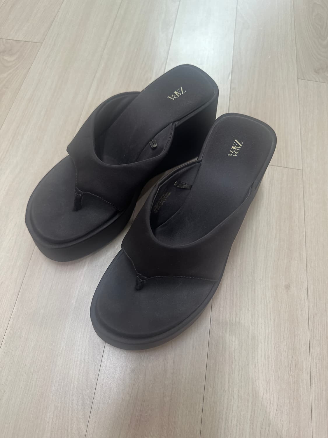 자라 ZARA 플랫폼 플립플랍 36 상품이미지2