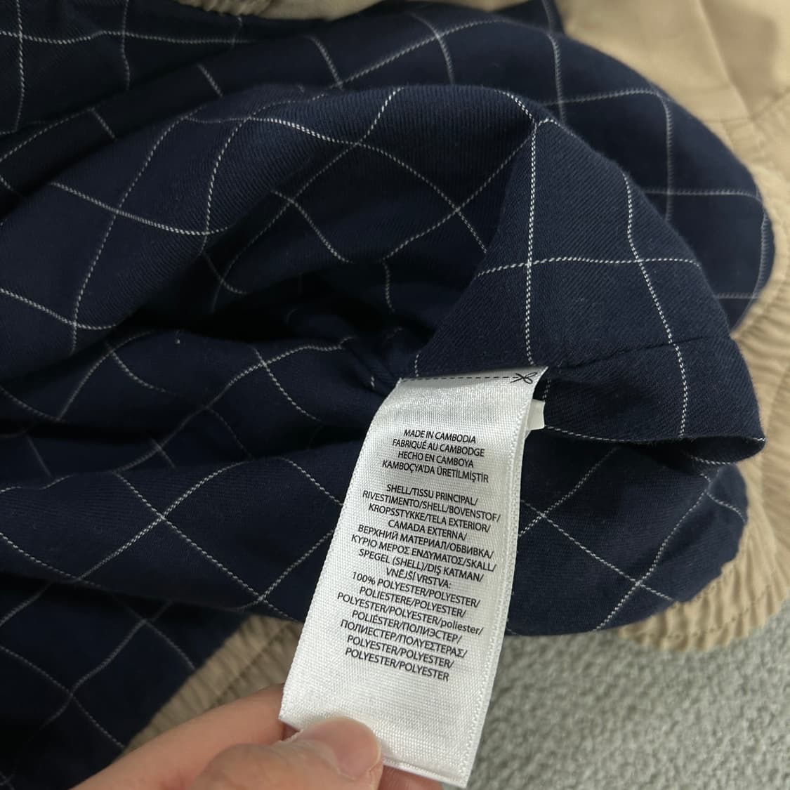 폴로 랄프로렌 스윙톱 체크 자켓 s 상품이미지4