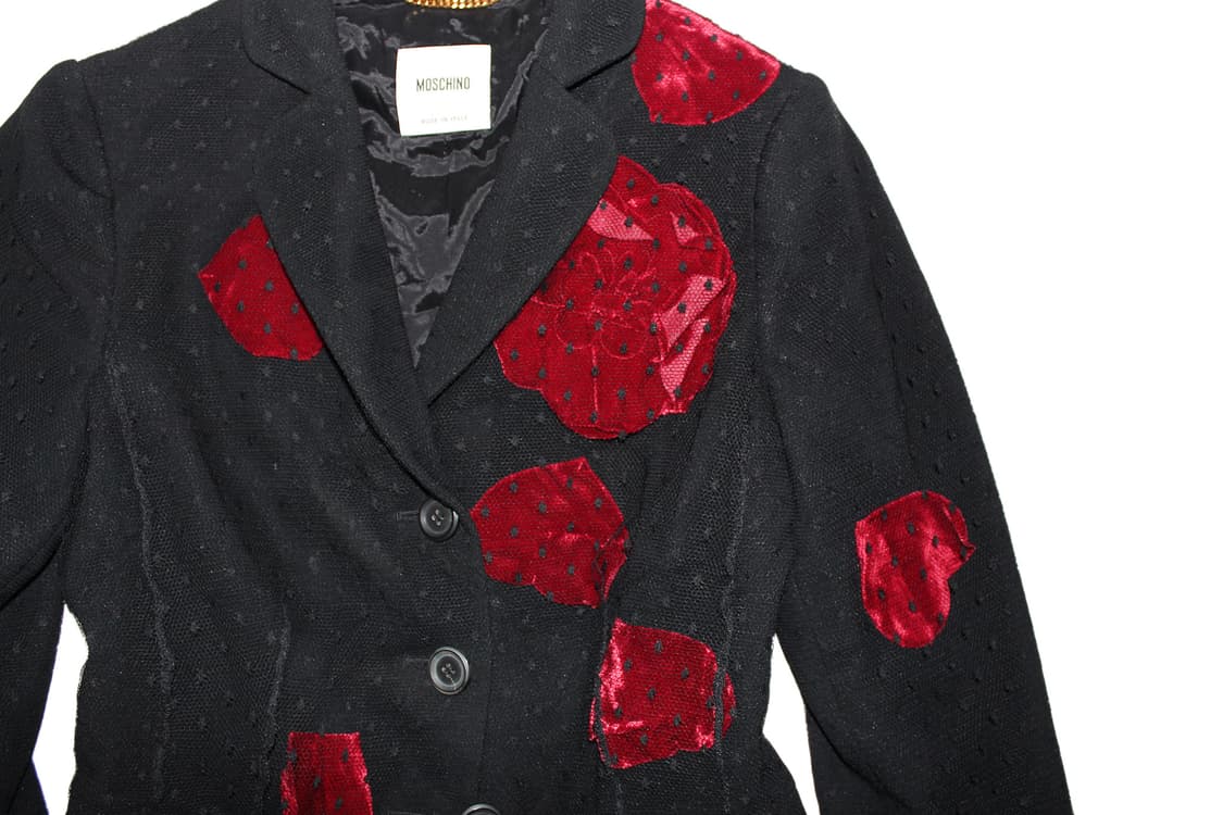 MOSCHINO 09 FW 모스키노 컬렉션 레드 로즈 블레이저 상품이미지3