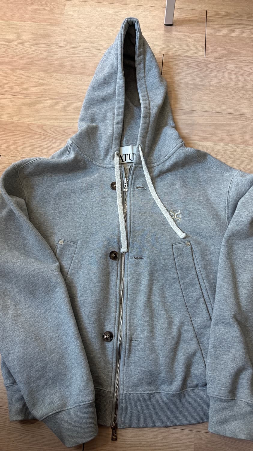 세터 후드집업 그레이 상품이미지1