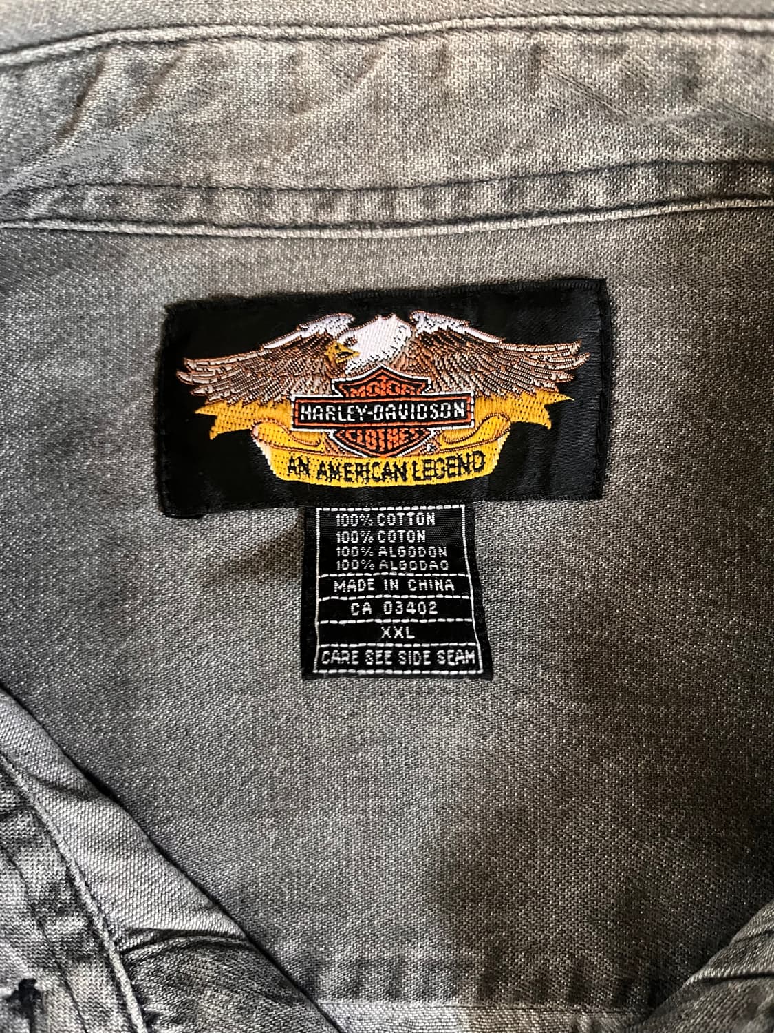 할리 데이비슨 데님 셔츠 상품이미지3