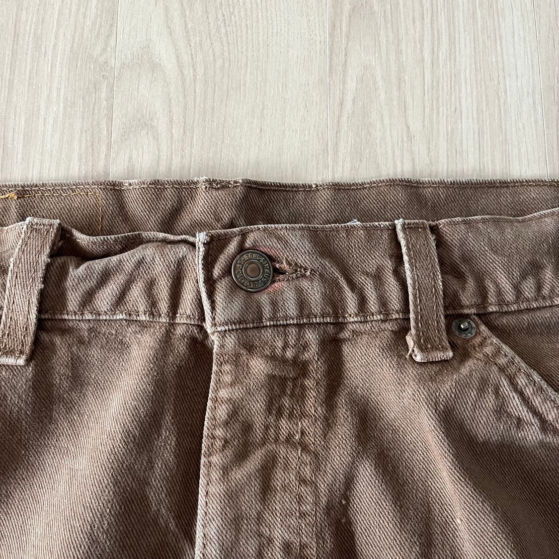[36X32] 90s 빈티지 리바이스 565 브라운 made in usa 상품이미지2