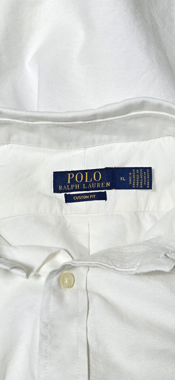 폴로 랄프로렌 화이트 반팔 셔츠 XL 상품이미지3