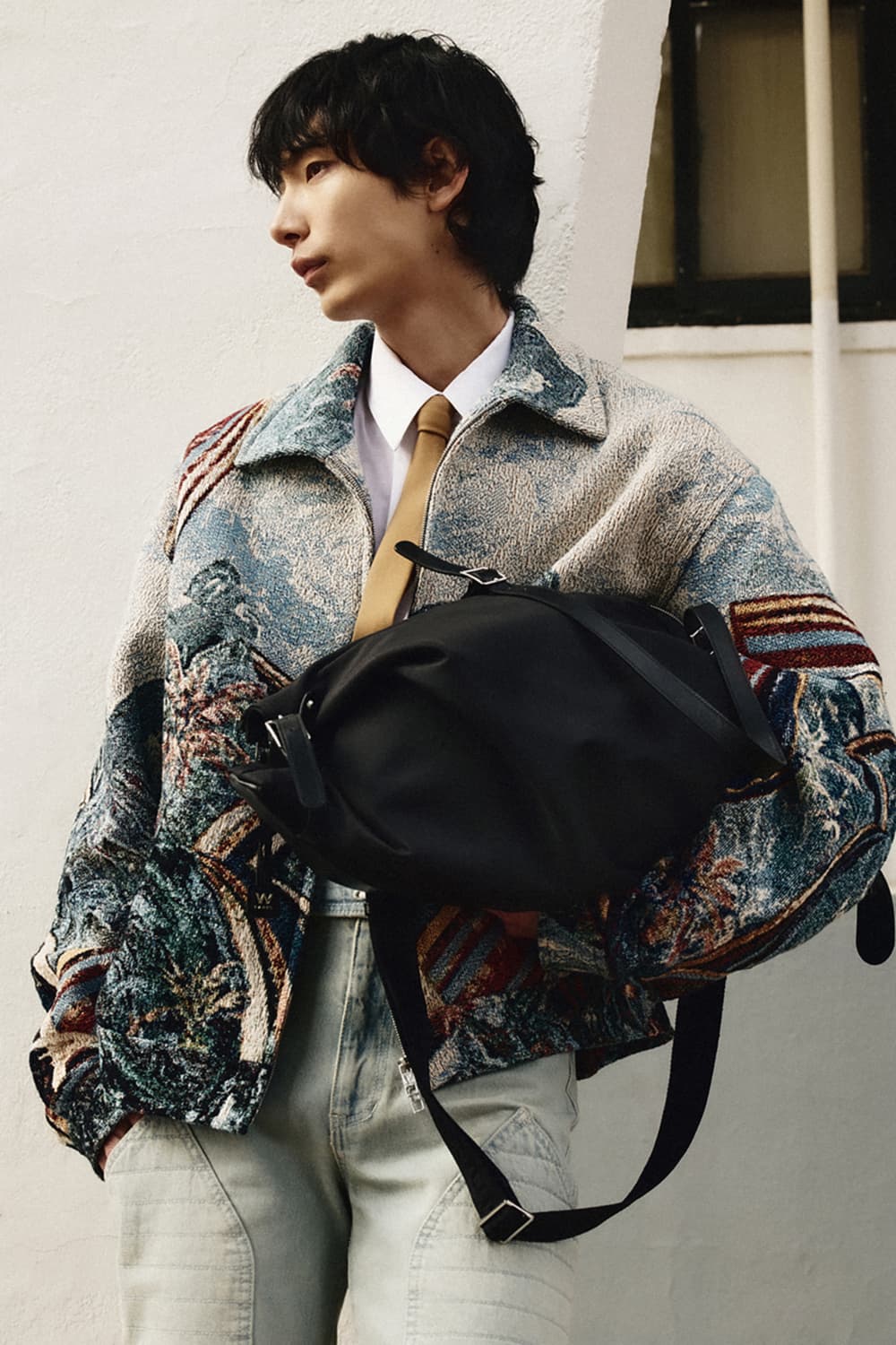 우영미 라지 코듀라 토트백 블랙 상품이미지9