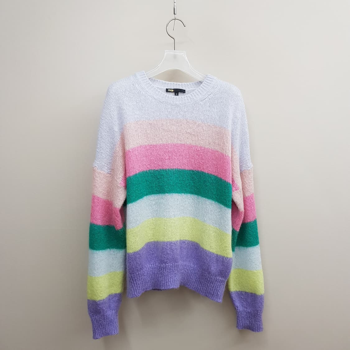 마쥬 MAJE  컬러 스트라이프 모헤어 니트 1사이즈 상품이미지2