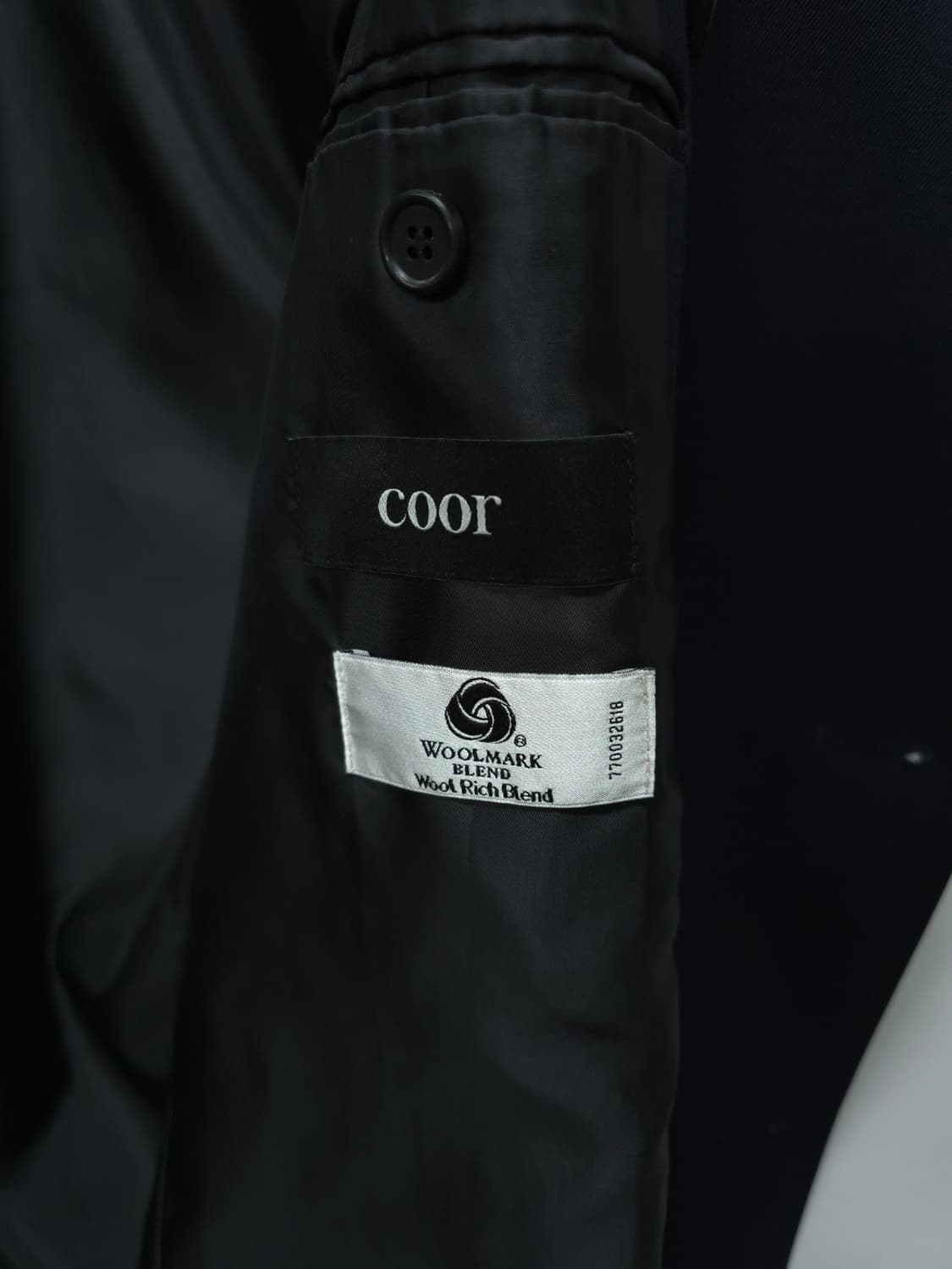 (새상품급) 쿠어 울 더블 트렌치 코트 (네이비) 상품이미지8