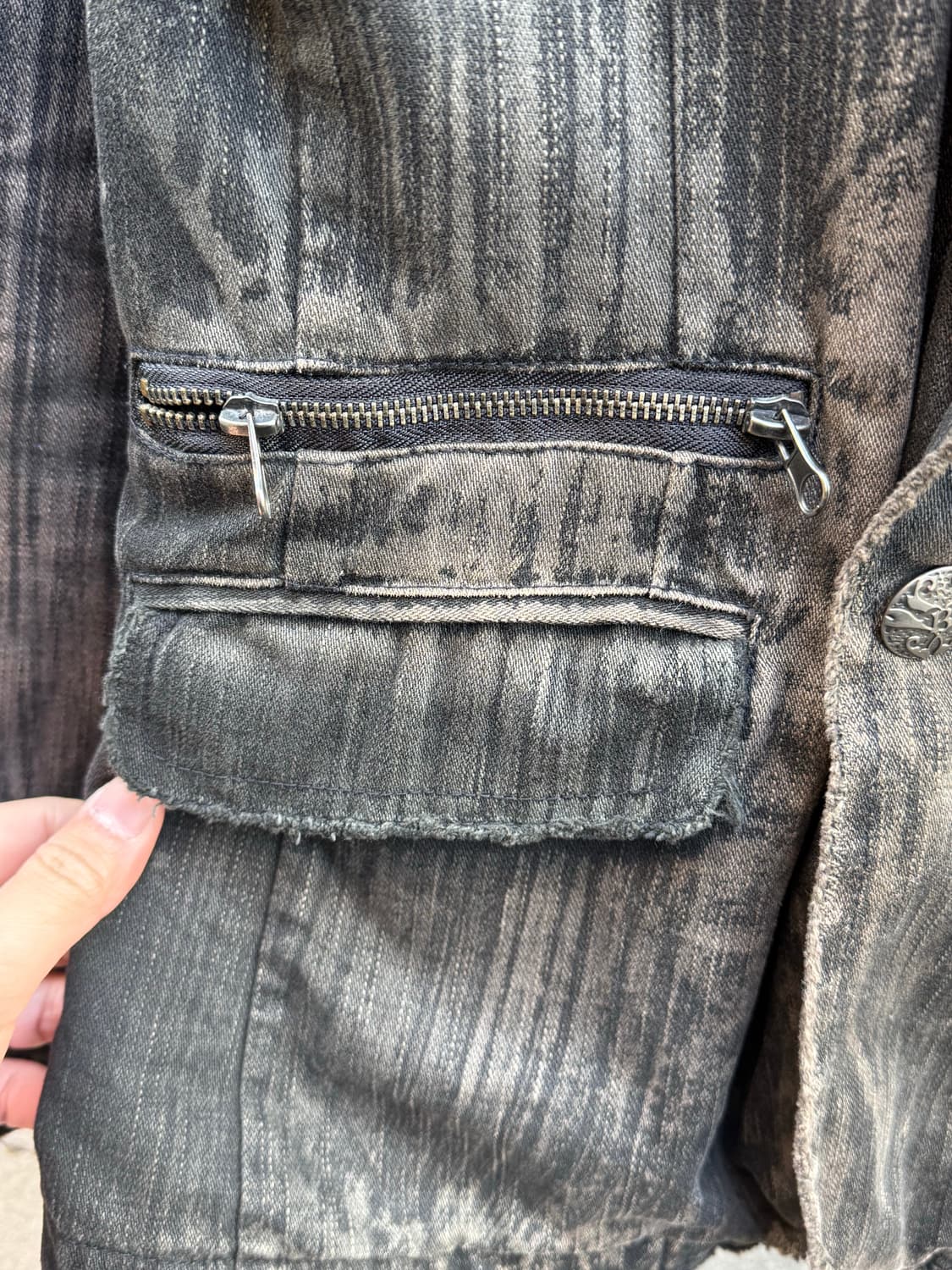 In The Attic 고딕 디스트로이드 데님자켓  상품이미지6