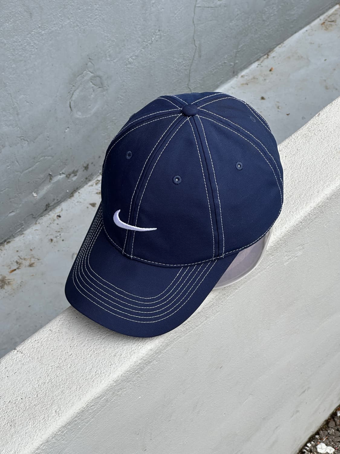 [F] 나이키 로고 네이비 볼캡 모자 스티치 상품이미지2