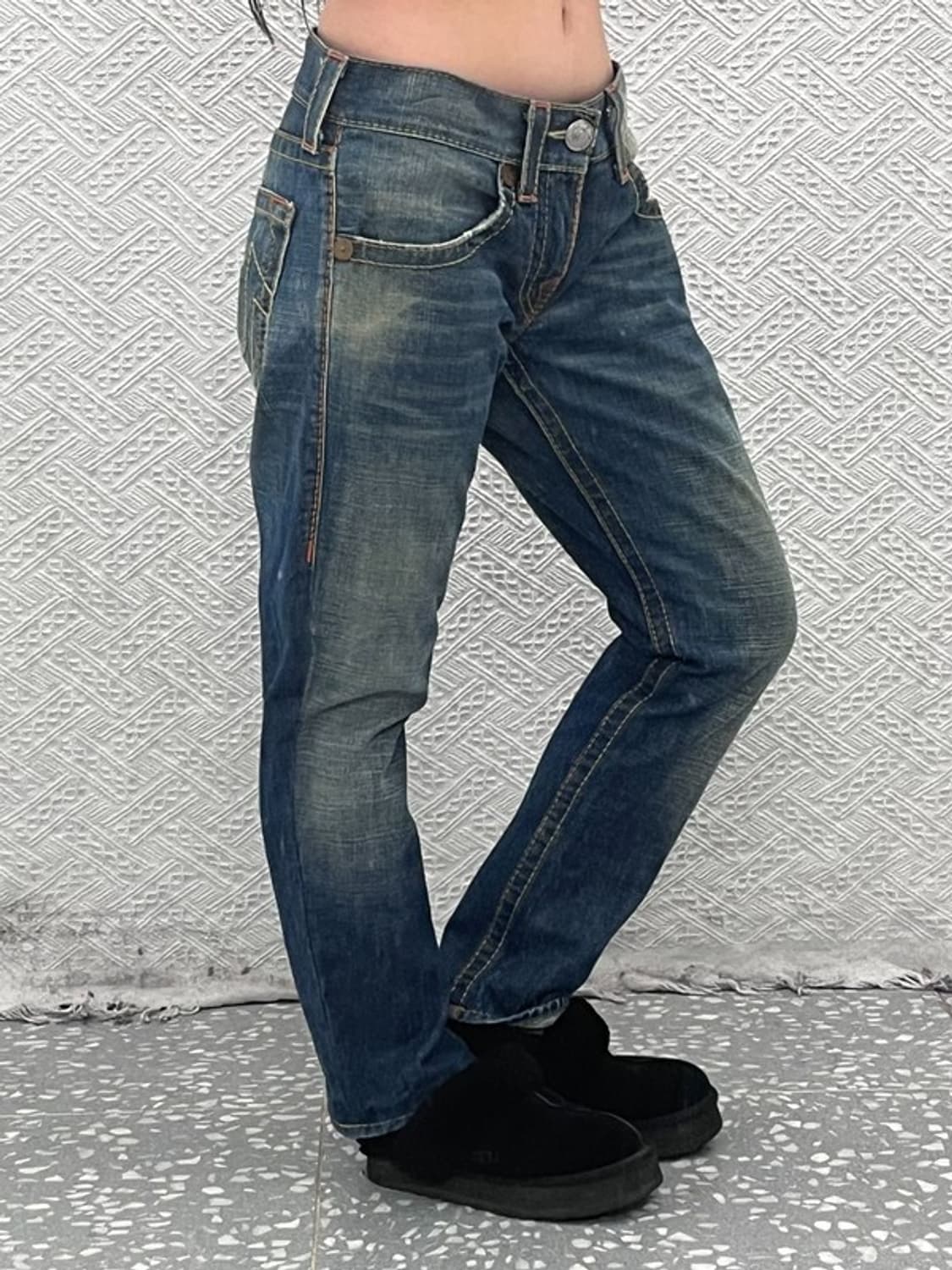 트루릴리전 BOBBY 빅티 레트로 빈티지 데님팬츠 34인치 C09166 상품이미지2